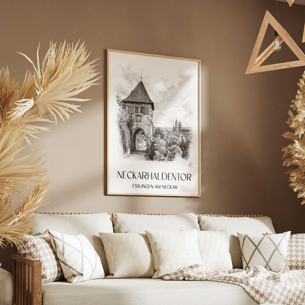 neckarhaldentor-esslingen-am-neckar-deutschland-poster-bleistift-zeichnung-drawing