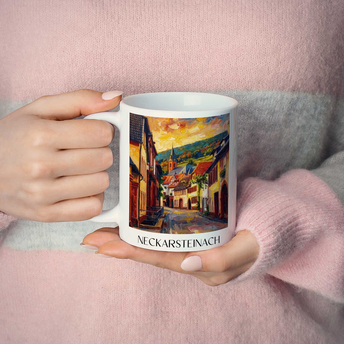 neckarsteinach-neckartal-deutschland-kaffeebecher-oil-painting-oelgemaelde