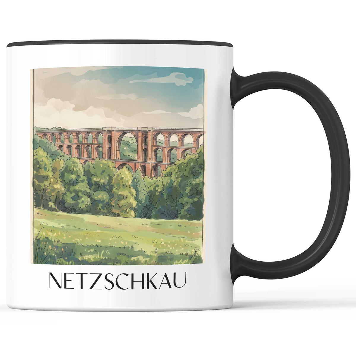 netzschkau-vogtland-deutschland-kaffeebecher-aquarell