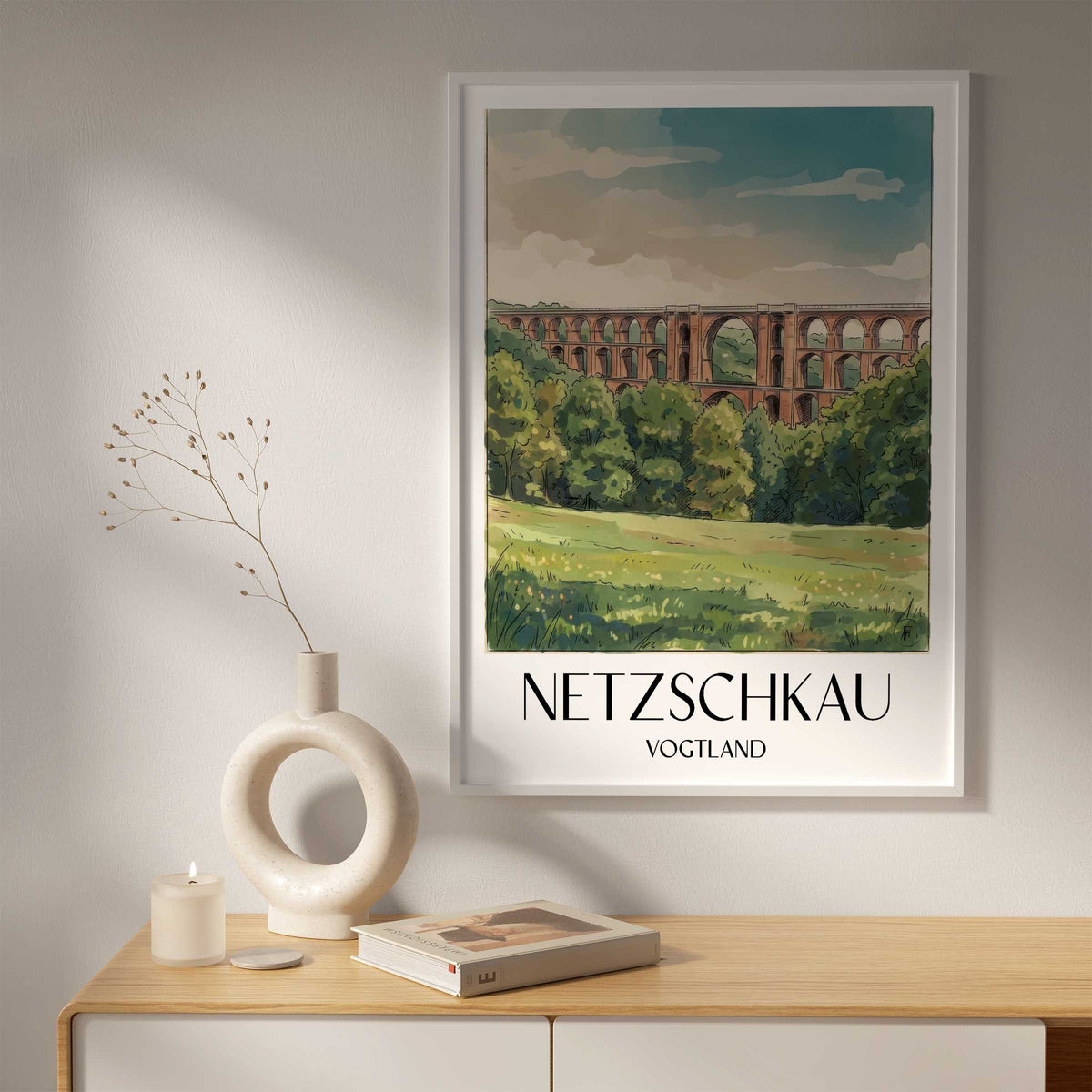 netzschkau-vogtland-deutschland-poster-aquarell