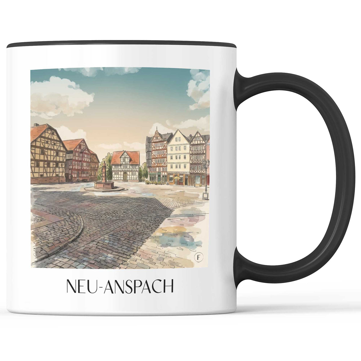 neu-anspach-taunus-deutschland-kaffeebecher-aquarell