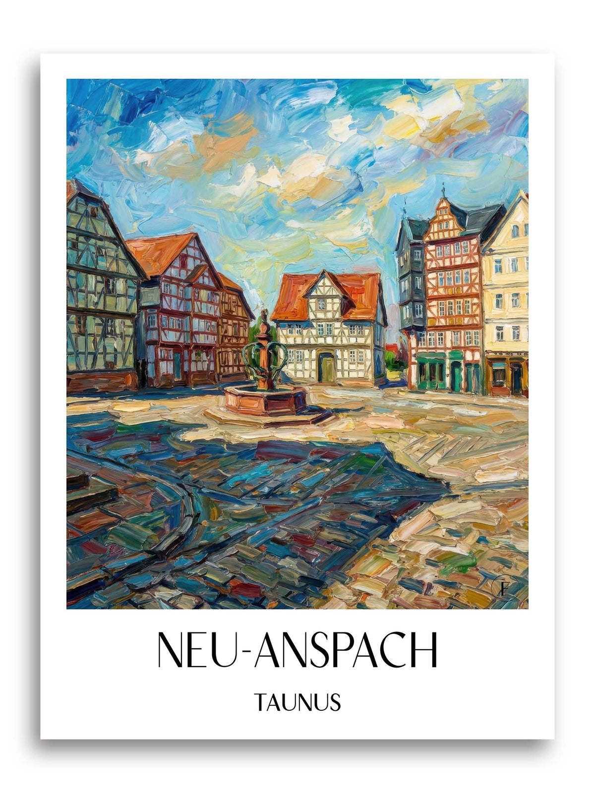 neu-anspach-taunus-deutschland-poster-oil-painting-oelgemaelde