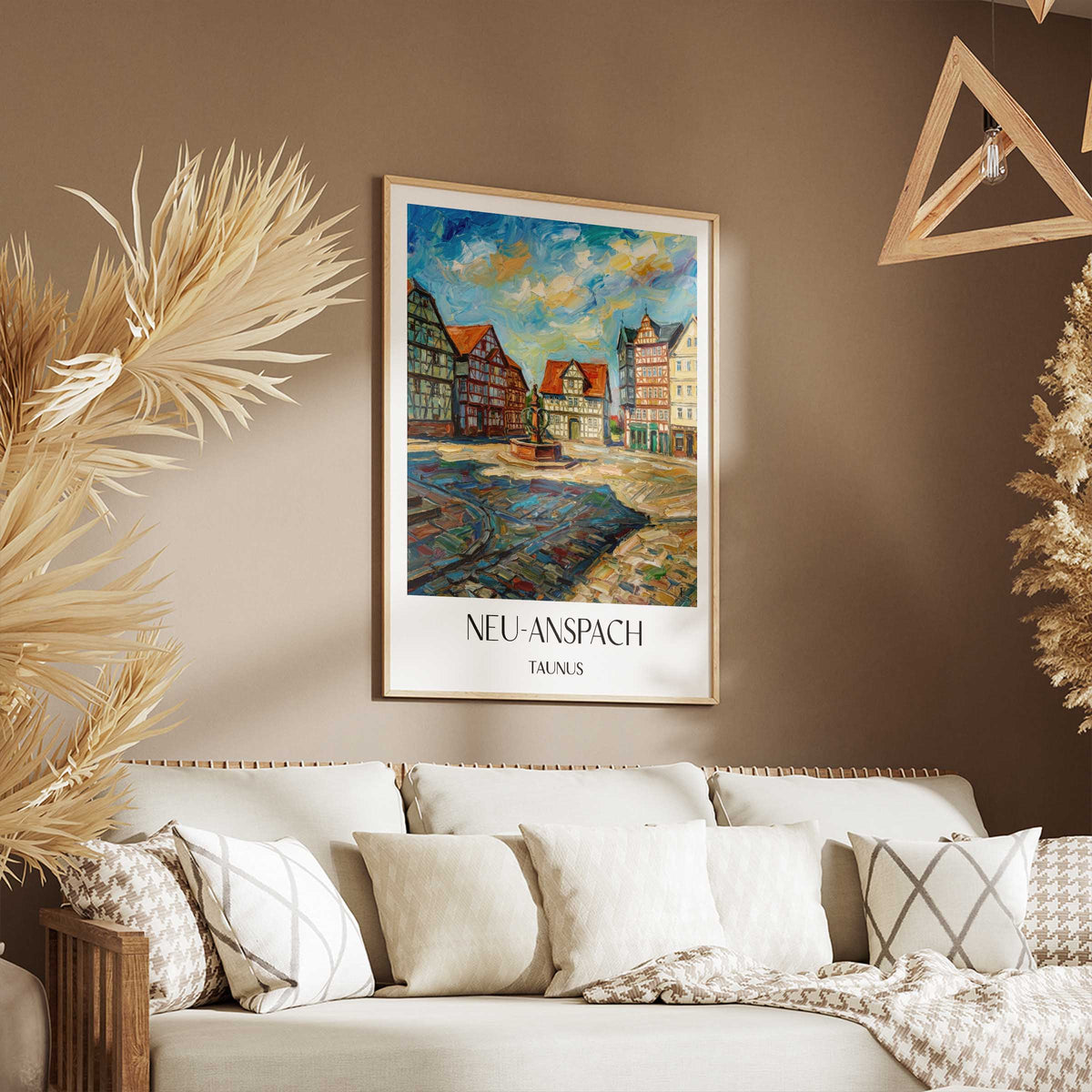 neu-anspach-taunus-deutschland-poster-oil-painting-oelgemaelde