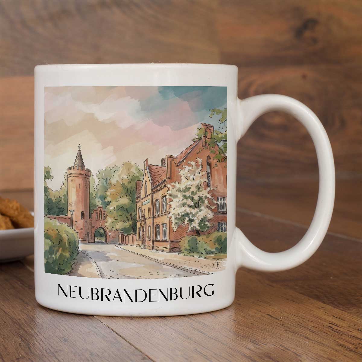 neubrandenburg-mecklenburg-vorpommern-deutschland-kaffeebecher-aquarell