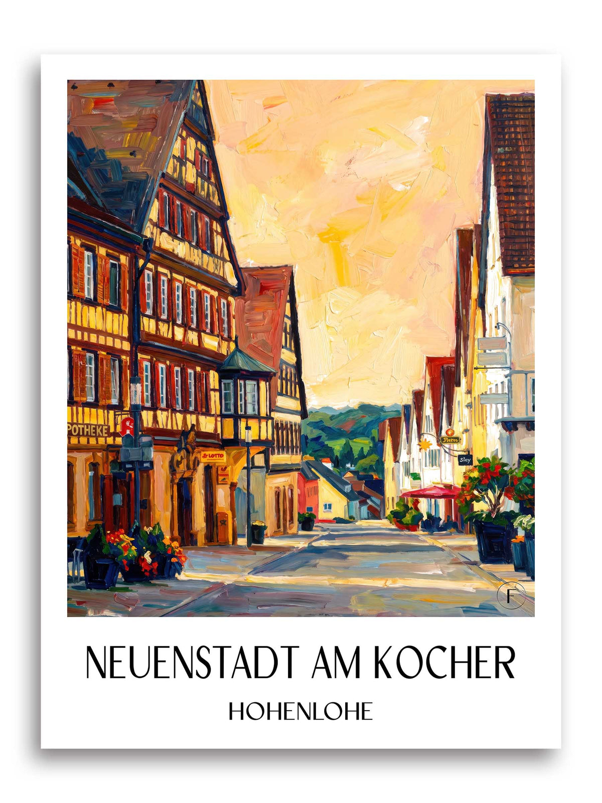 neuenstadt-am-kocher-hohenlohe-deutschland-poster-oil-painting-oelgemaelde