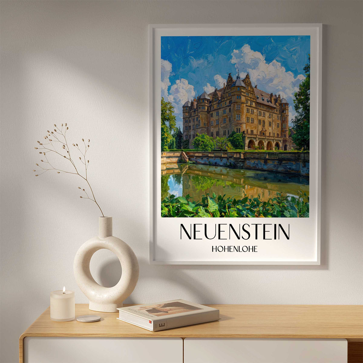 neuenstein-hohenlohe-deutschland-poster-oil-painting-oelgemaelde
