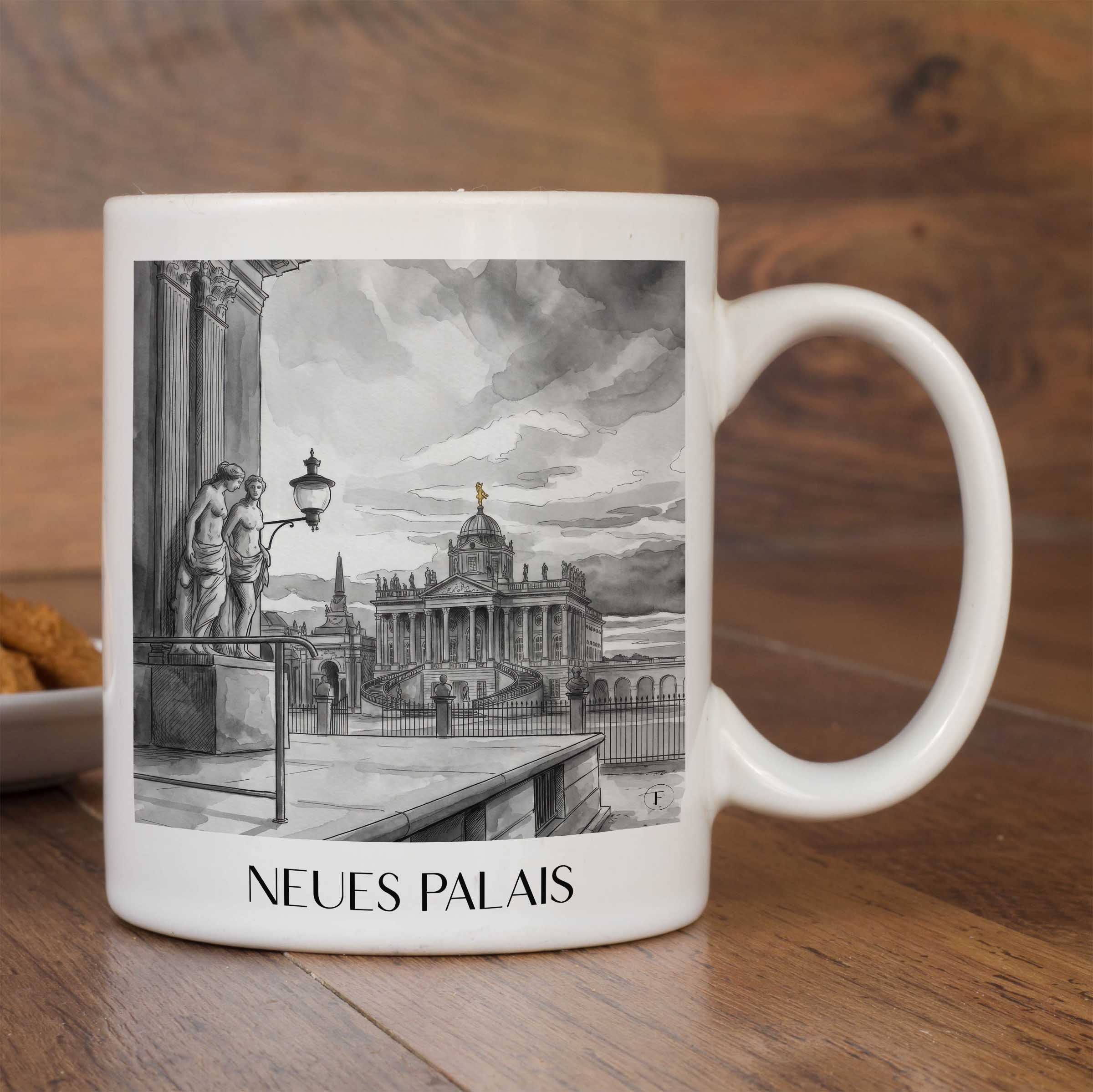 neues-palais-potsdam-deutschland-kaffeebecher-aquarell-schwarz-weiss