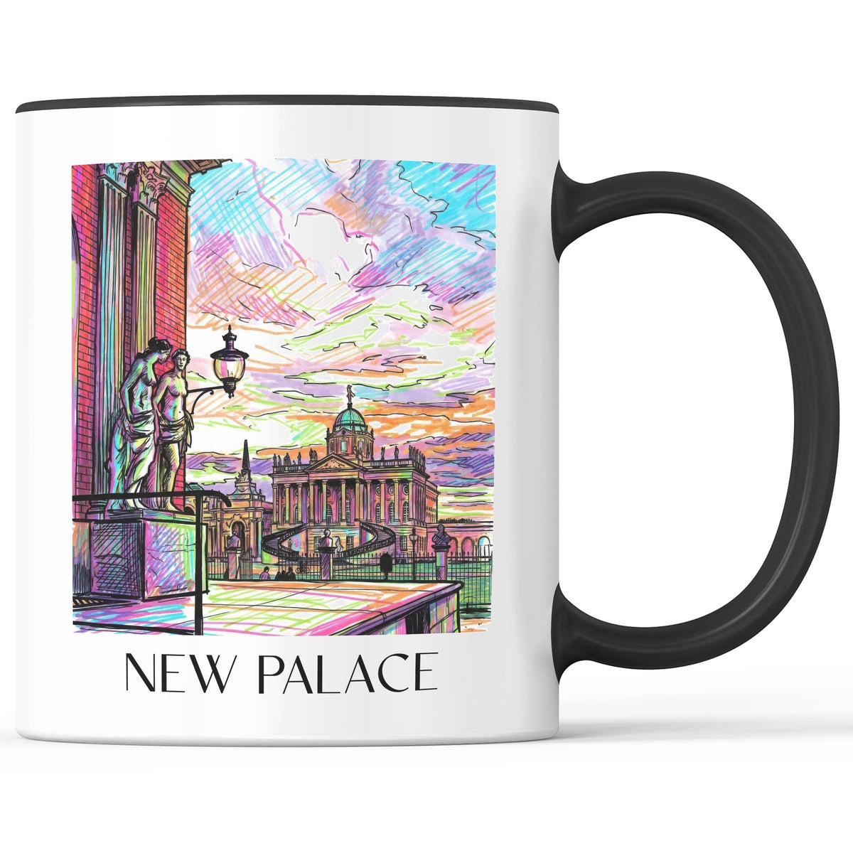 Neues Palais Kaffeebecher - Potsdam - Deutschland Becher - Kaffeetasse im Tag Graffiti Stil - favplace
