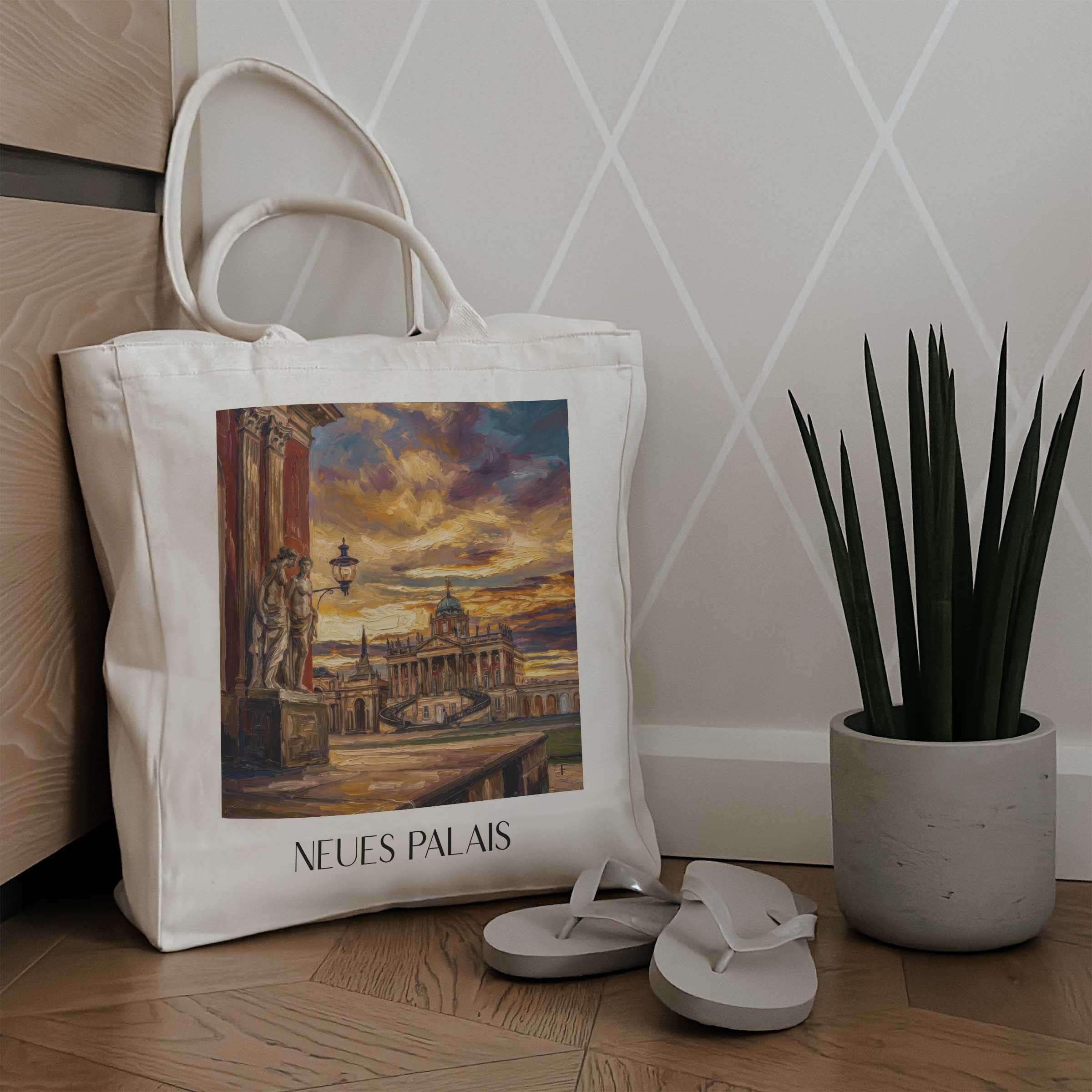 neues-palais-potsdam-deutschland-einkaufstasche-oil-painting-oelgemaelde