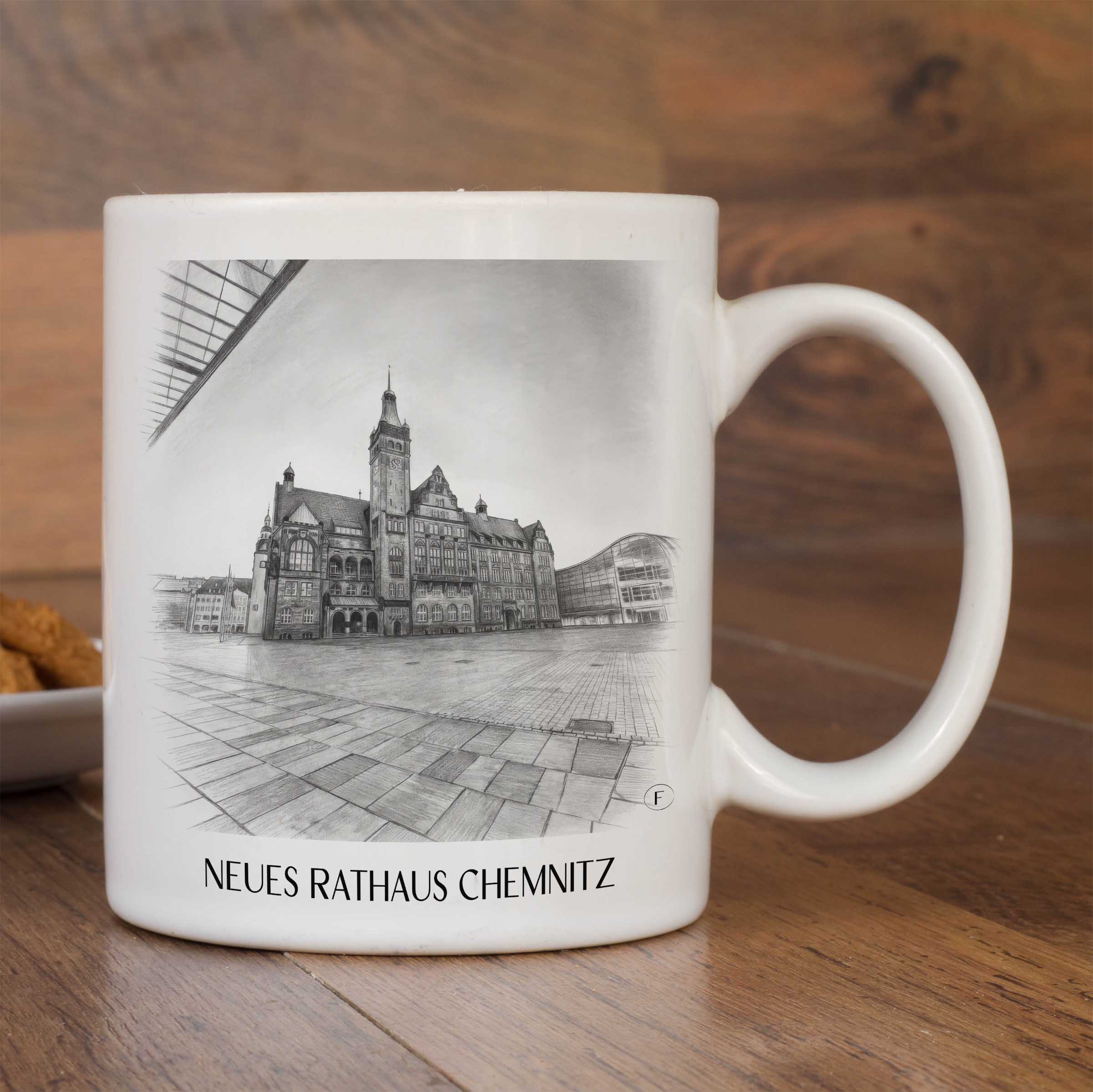 neues-rathaus-chemnitz-deutschland-kaffeebecher-bleistift-zeichnung-drawing