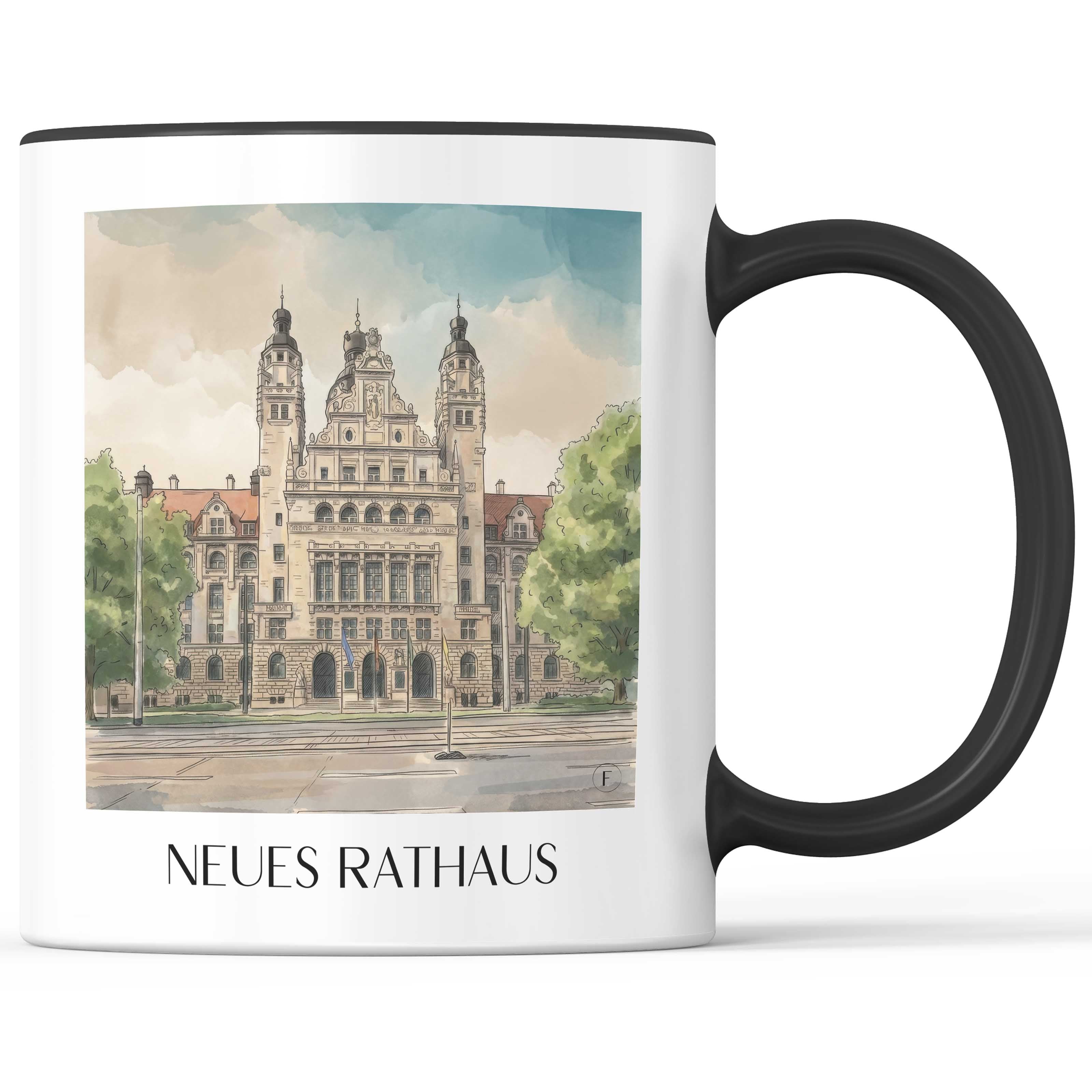 neues-rathaus-leipzig-deutschland-kaffeebecher-aquarell