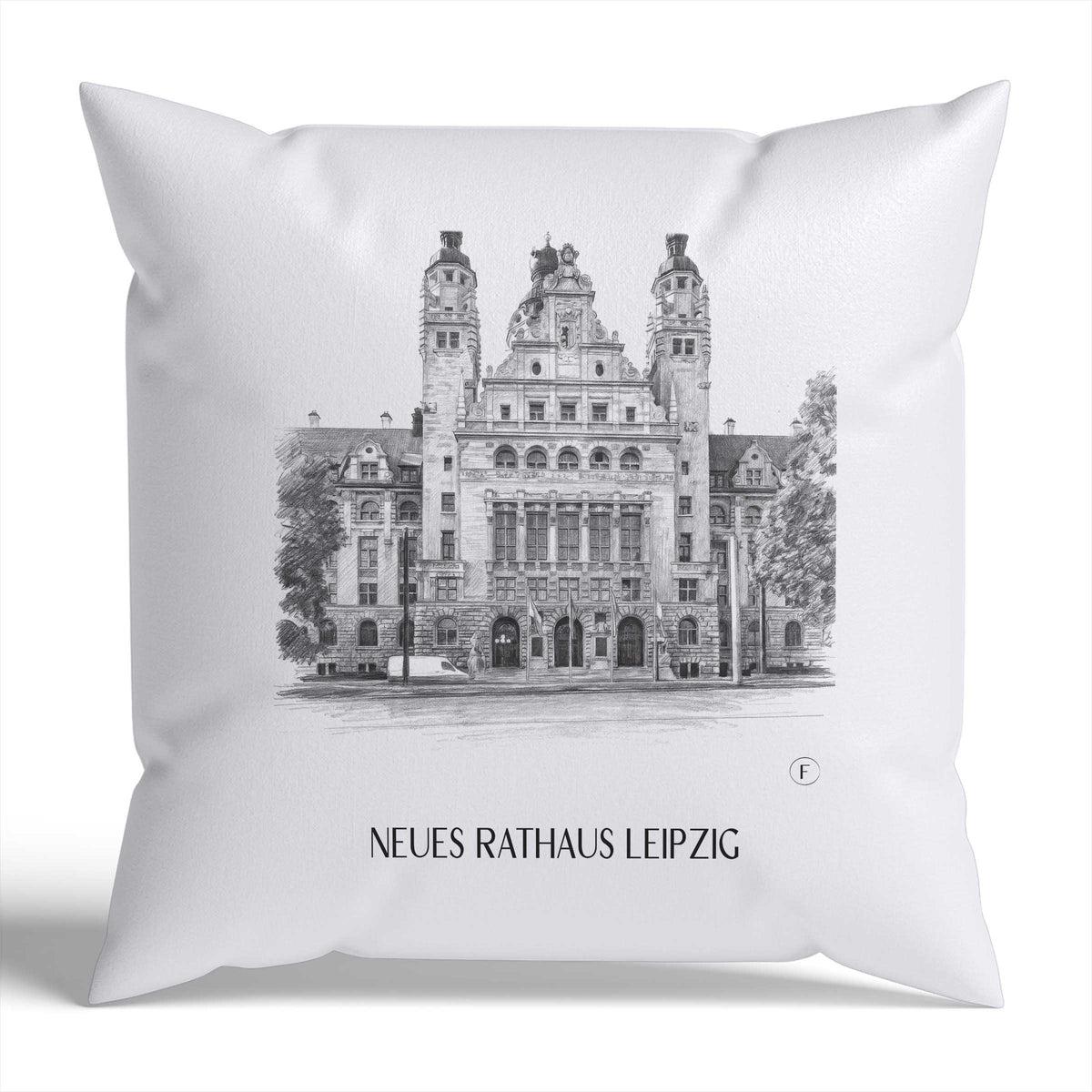 neues-rathaus-leipzig-deutschland-kissenbezug-bleistift-zeichnung-drawing