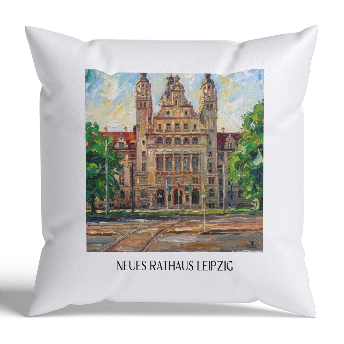 neues-rathaus-leipzig-deutschland-kissenbezug-oil-painting-oelgemaelde