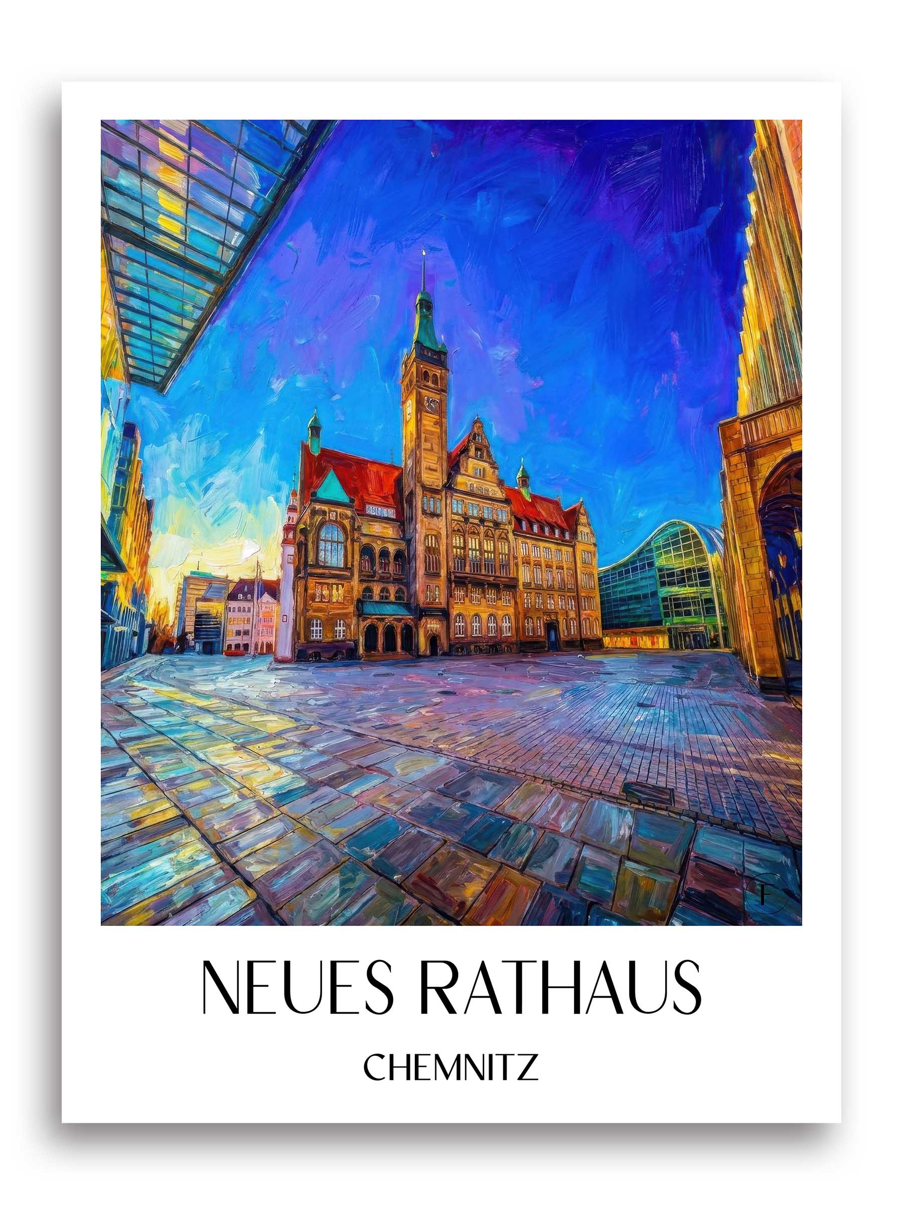 neues-rathaus-chemnitz-deutschland-poster-oil-painting-oelgemaelde