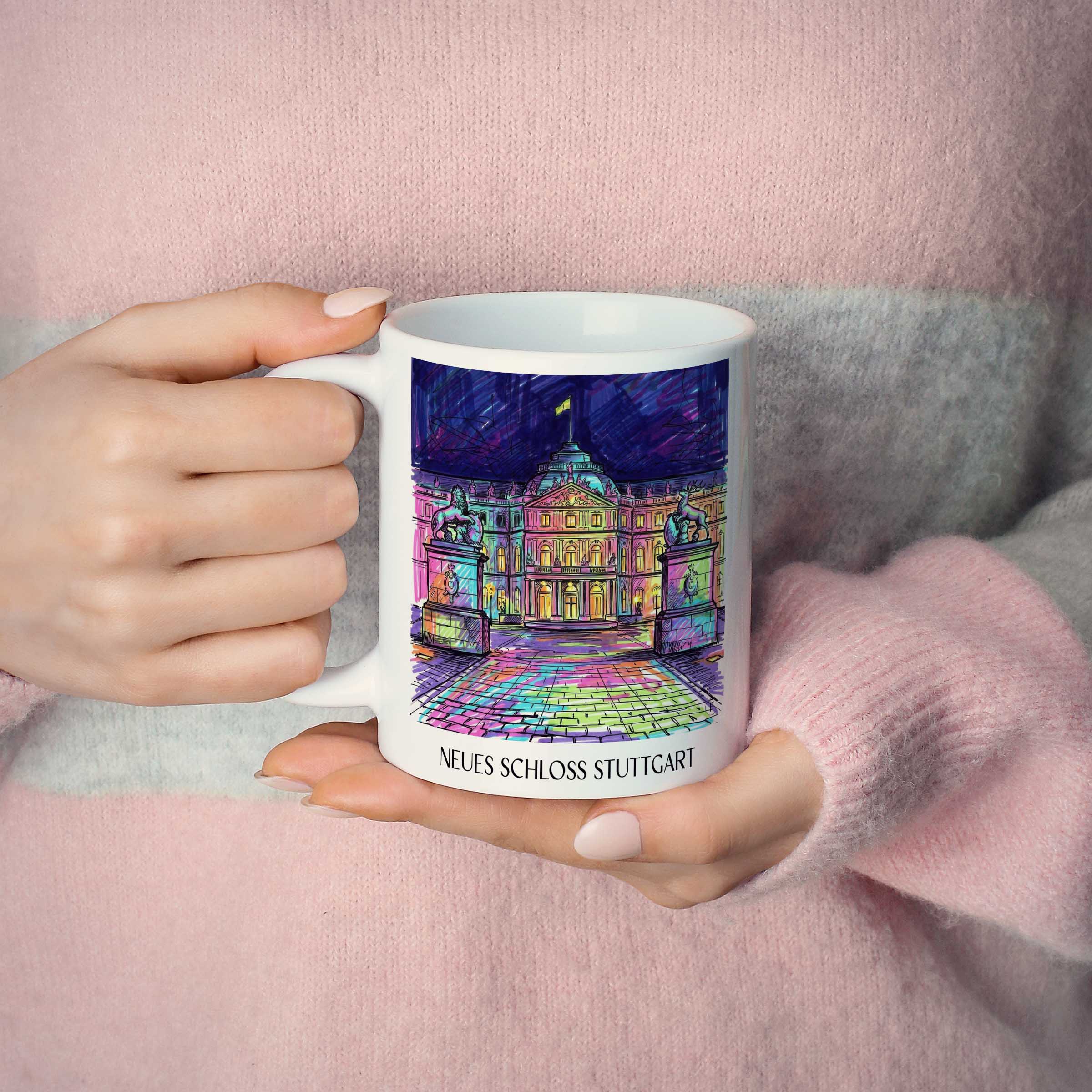 neues-schloss-stuttgart-deutschland-kaffeebecher-graffiti
