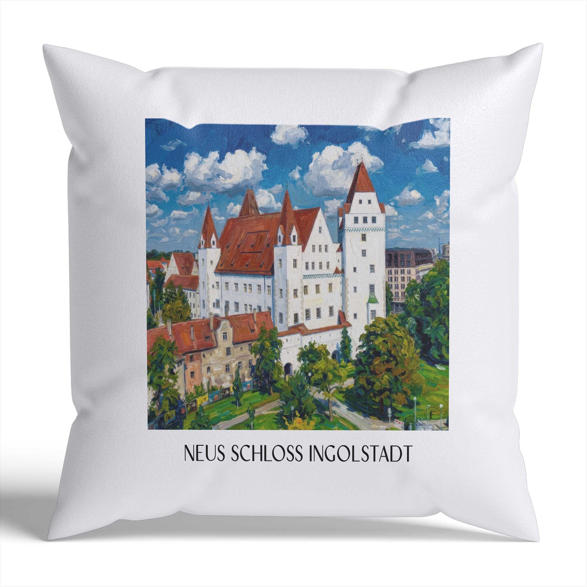 neues-schloss-ingolstadt-deutschland-kissenbezug-oil-painting-oelgemaelde