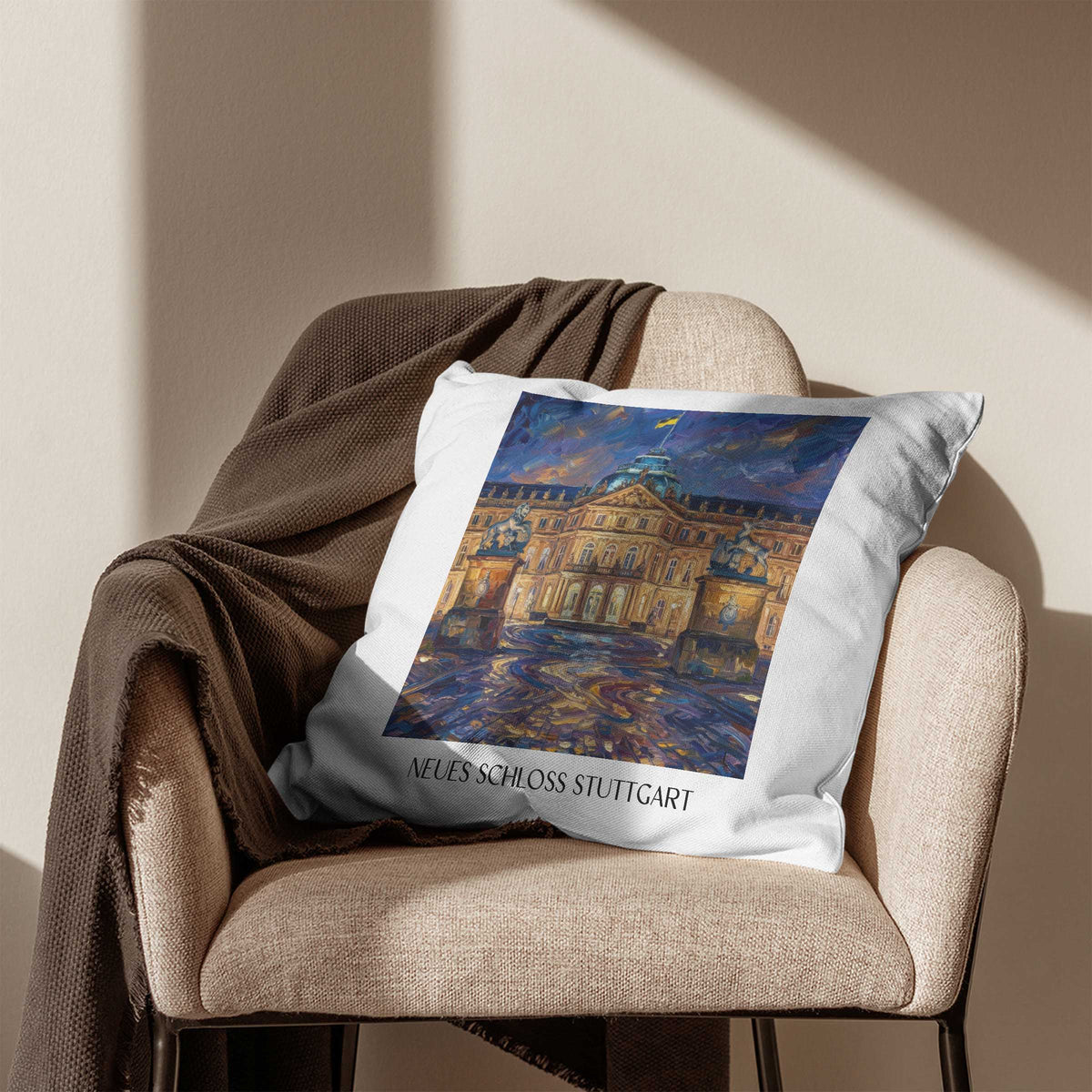neues-schloss-stuttgart-deutschland-kissenbezug-oil-painting-oelgemaelde