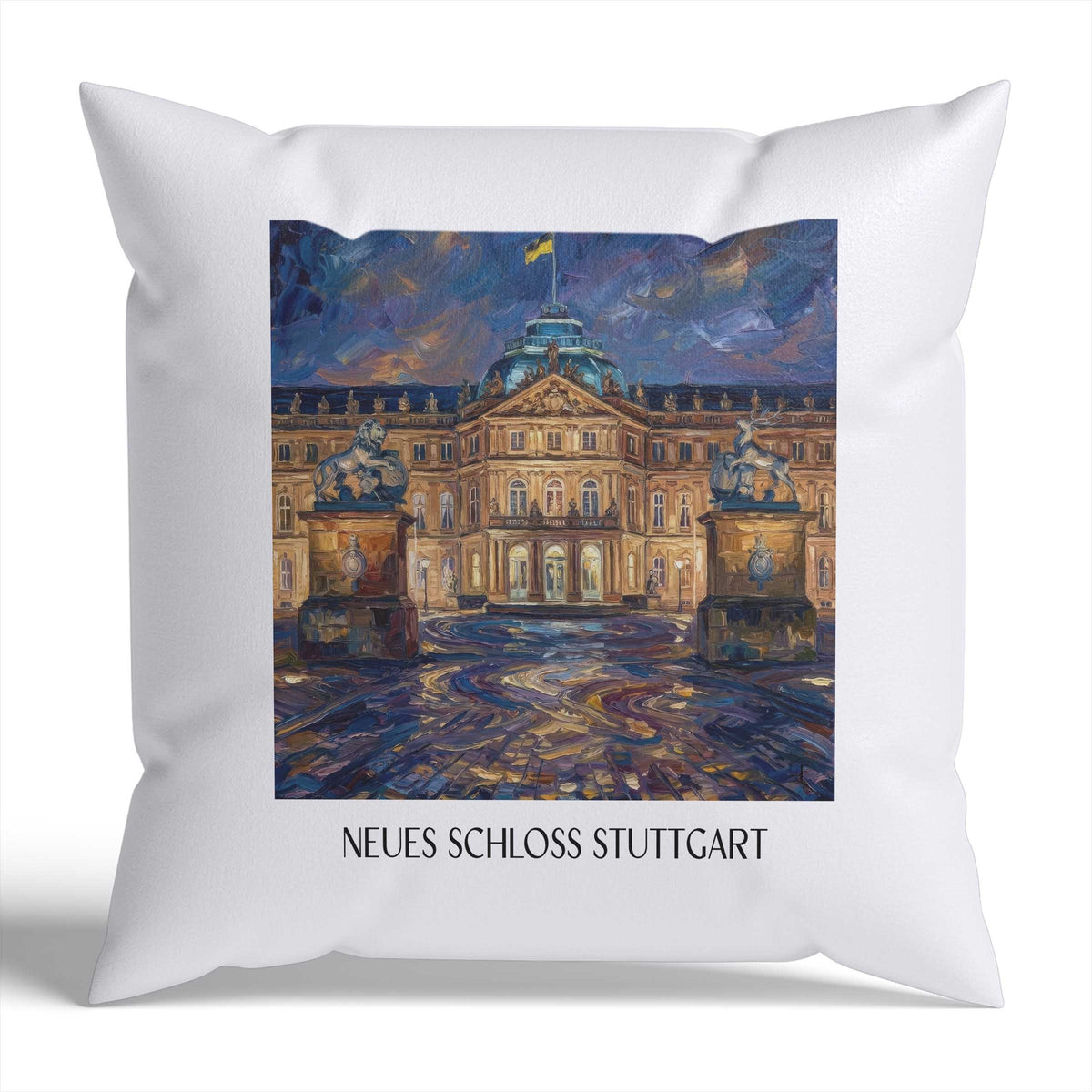 neues-schloss-stuttgart-deutschland-kissenbezug-oil-painting-oelgemaelde