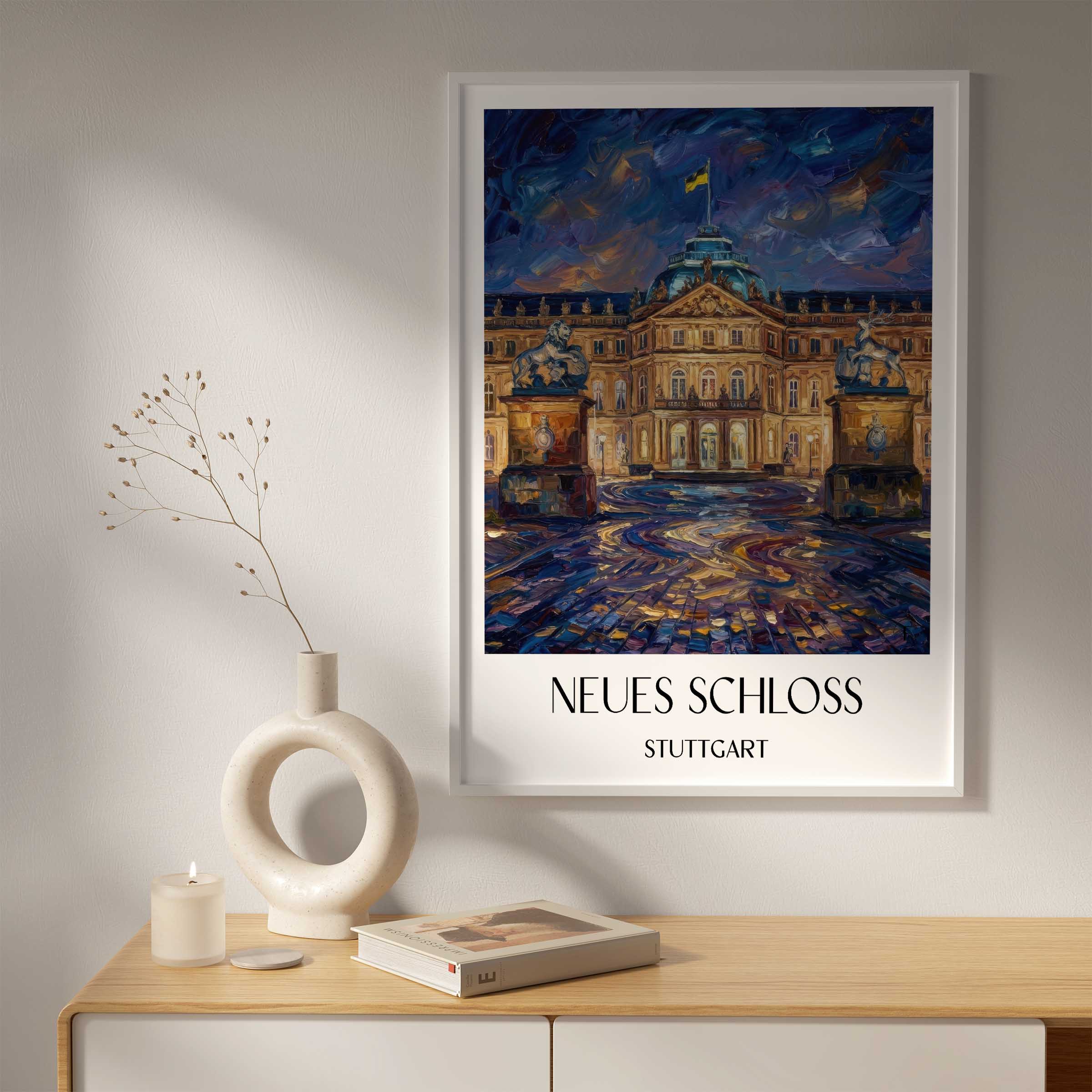 neues-schloss-stuttgart-deutschland-poster-oil-painting-oelgemaelde