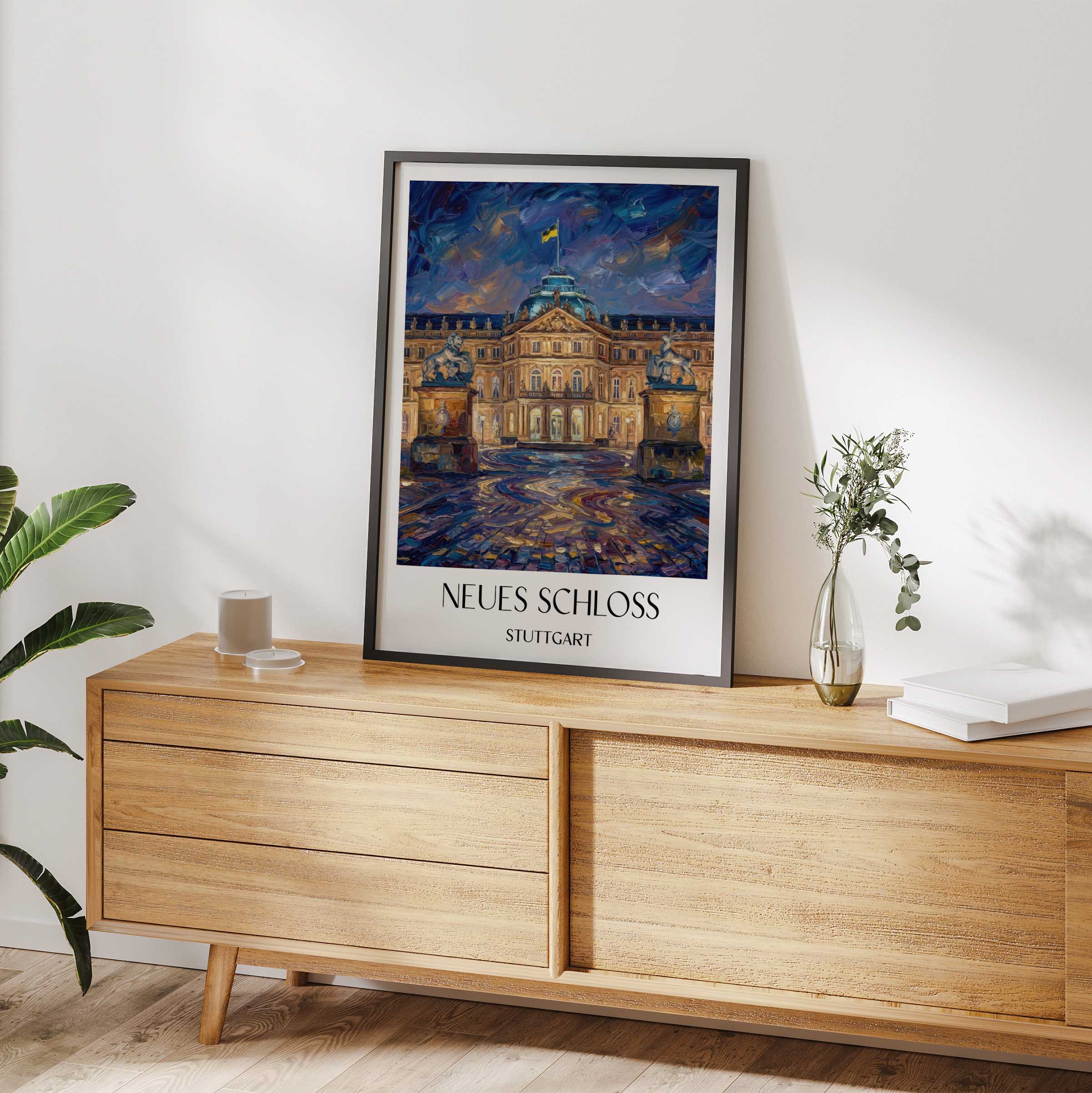neues-schloss-stuttgart-deutschland-poster-oil-painting-oelgemaelde