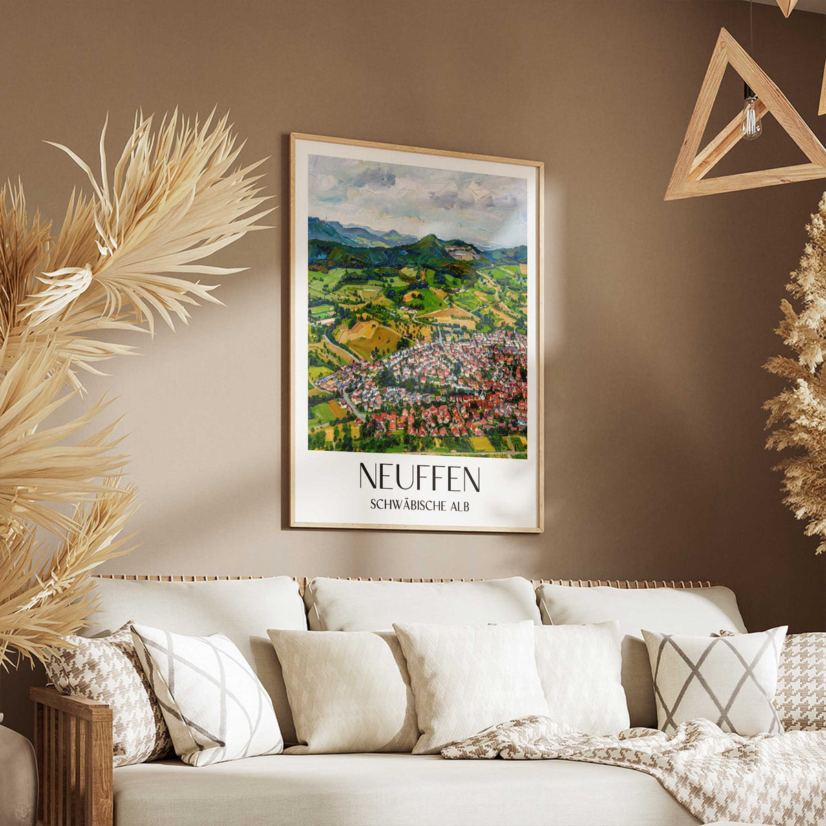 neuffen-schwäbische-alb-deutschland-poster-oil-painting-oelgemaelde
