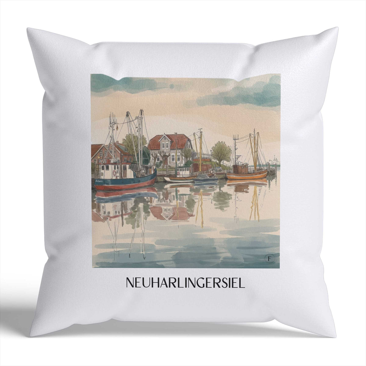 neuharlingersiel-ostfriesland-deutschland-kissenbezug-aquarell