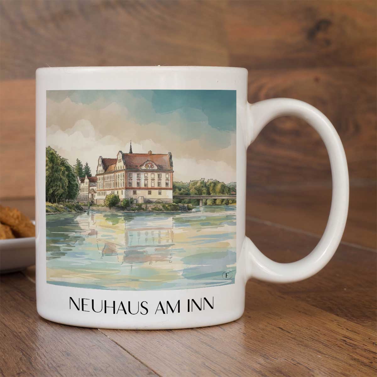 neuhaus-am-inn-bayern-deutschland-kaffeebecher-aquarell