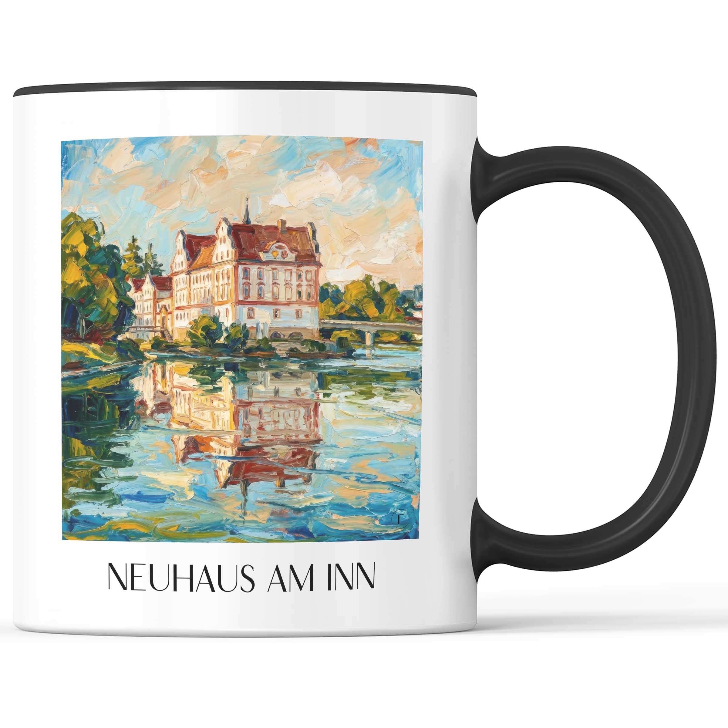 neuhaus-am-inn-bayern-deutschland-kaffeebecher-oil-painting-oelgemaelde