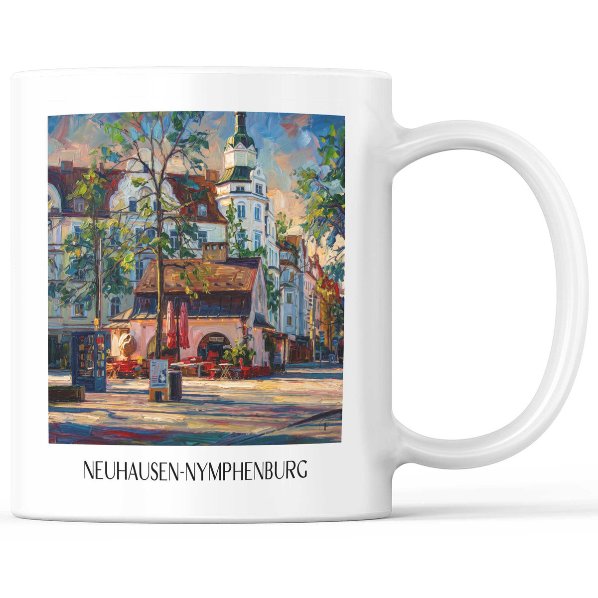 neuhausen-nymphenburg-münchen-deutschland-kaffeebecher-oil-painting-oelgemaelde