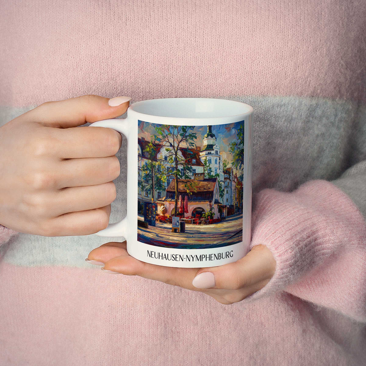 neuhausen-nymphenburg-münchen-deutschland-kaffeebecher-oil-painting-oelgemaelde