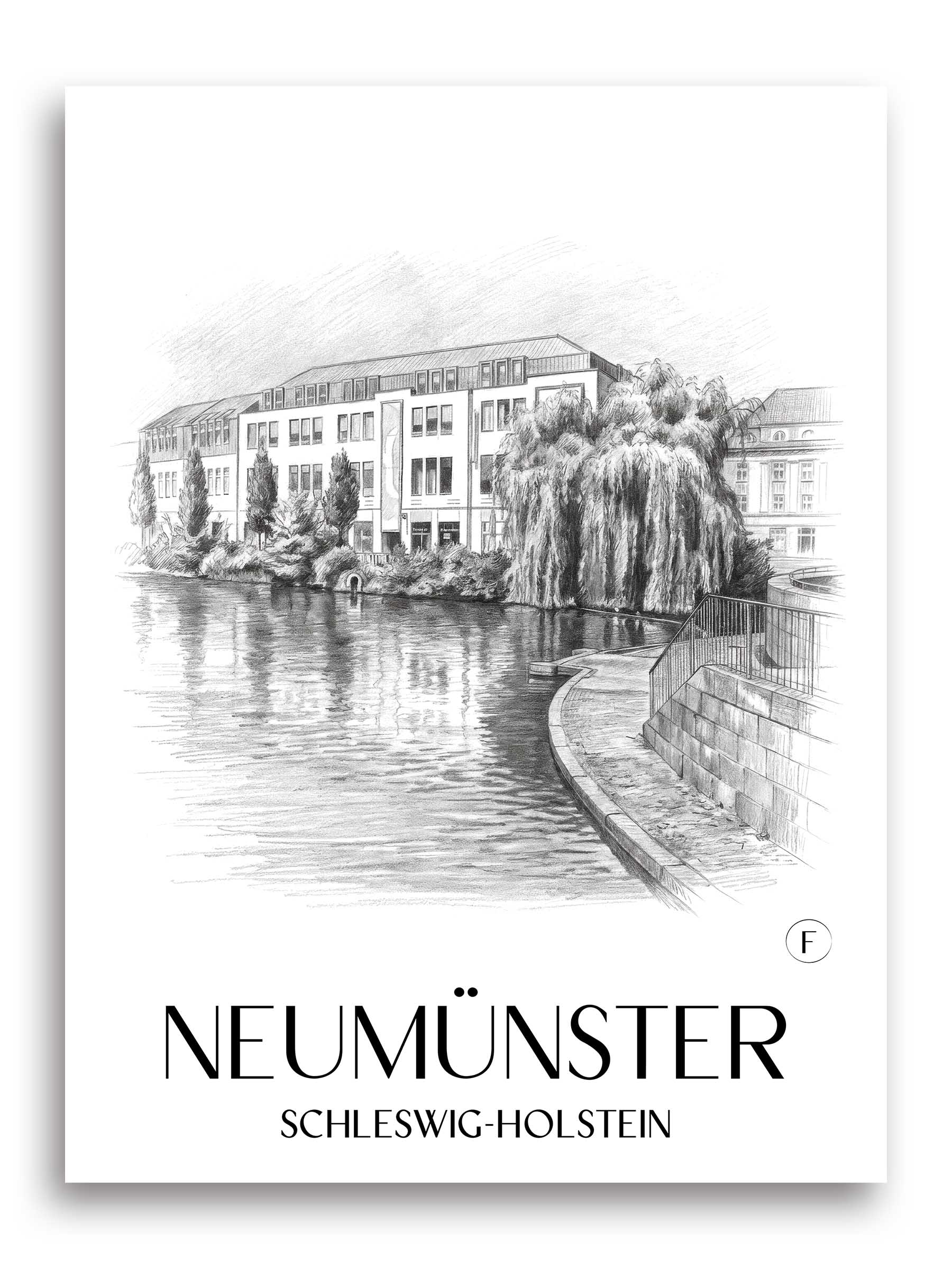 neumünster-schleswig-holstein-deutschland-poster-bleistift-zeichnung-drawing