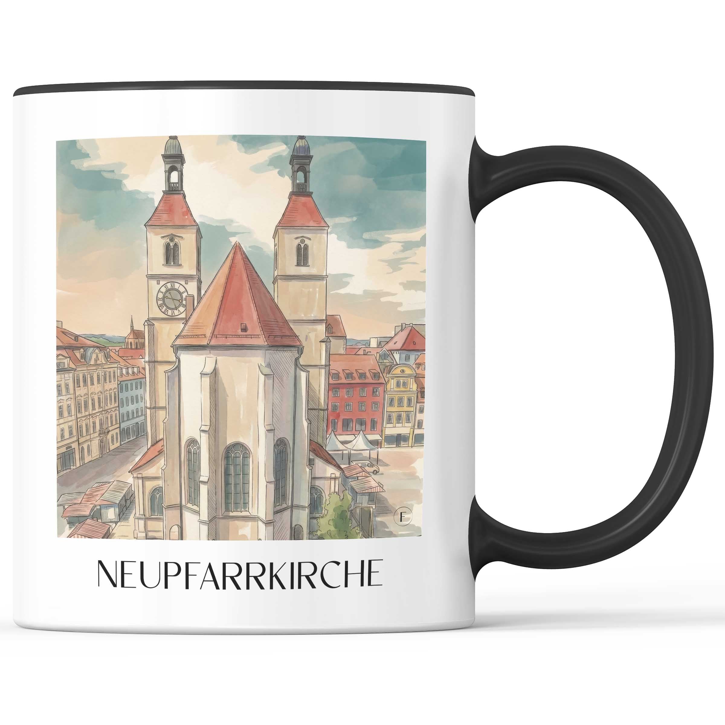 neupfarrkirche-regensburg-deutschland-kaffeebecher-aquarell