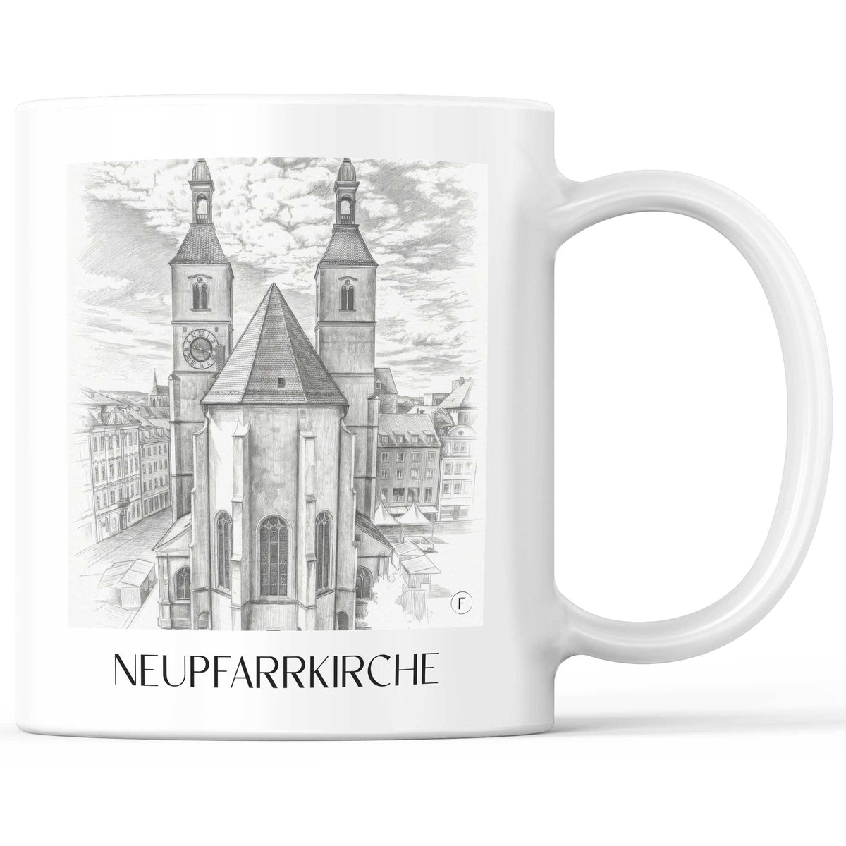 neupfarrkirche-regensburg-deutschland-kaffeebecher-bleistift-zeichnung-drawing