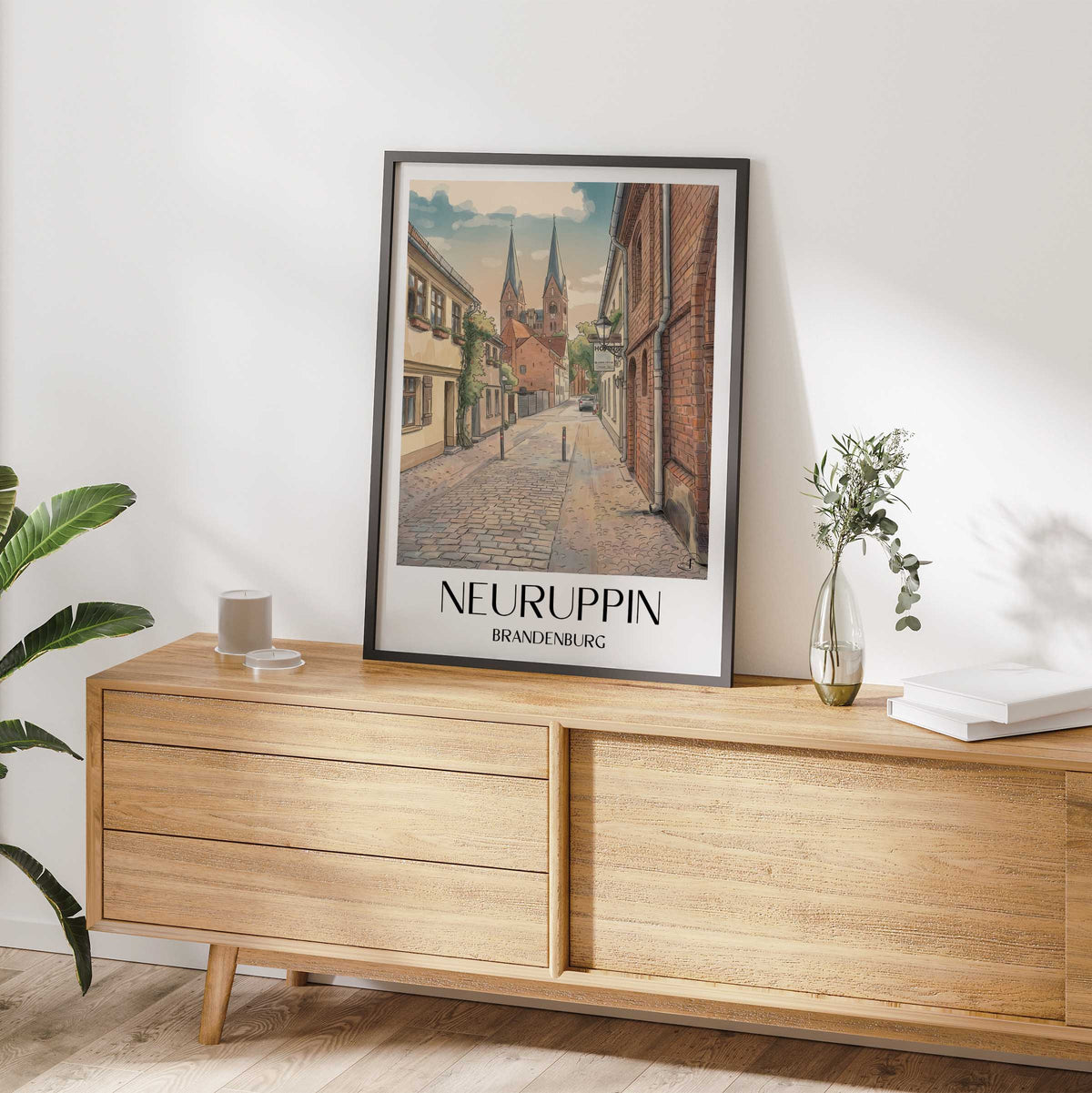 neuruppin-brandenburg-deutschland-poster-aquarell