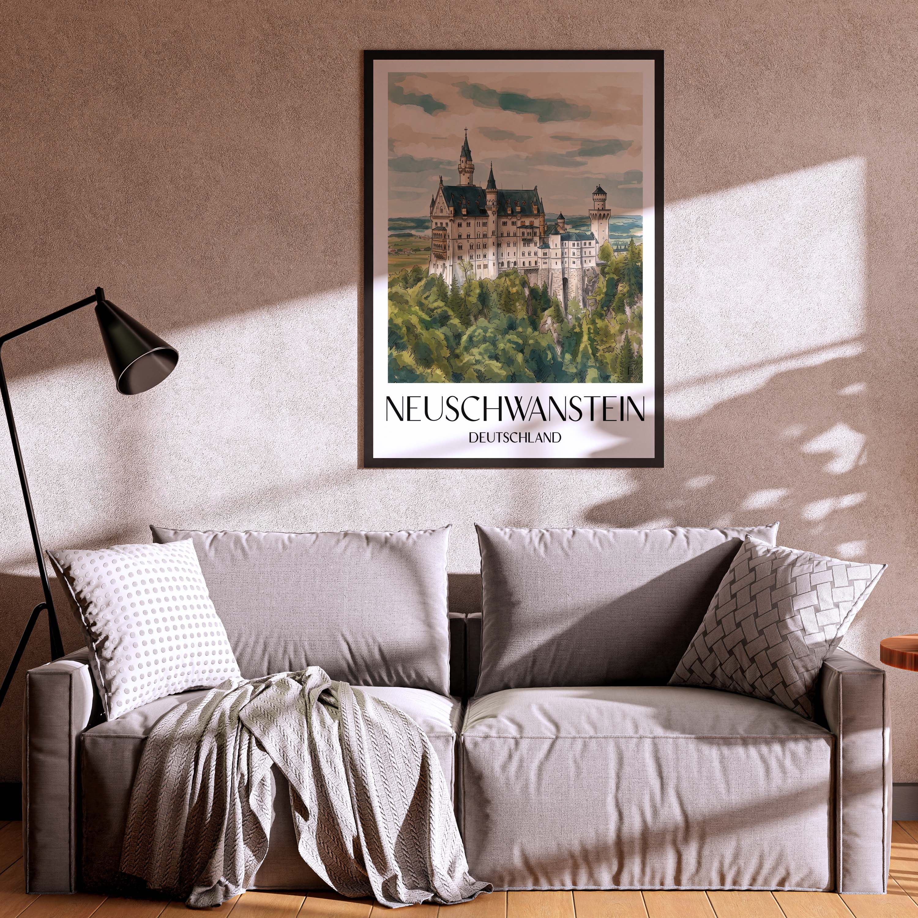 neuschwanstein-deutschland-poster-aquarell