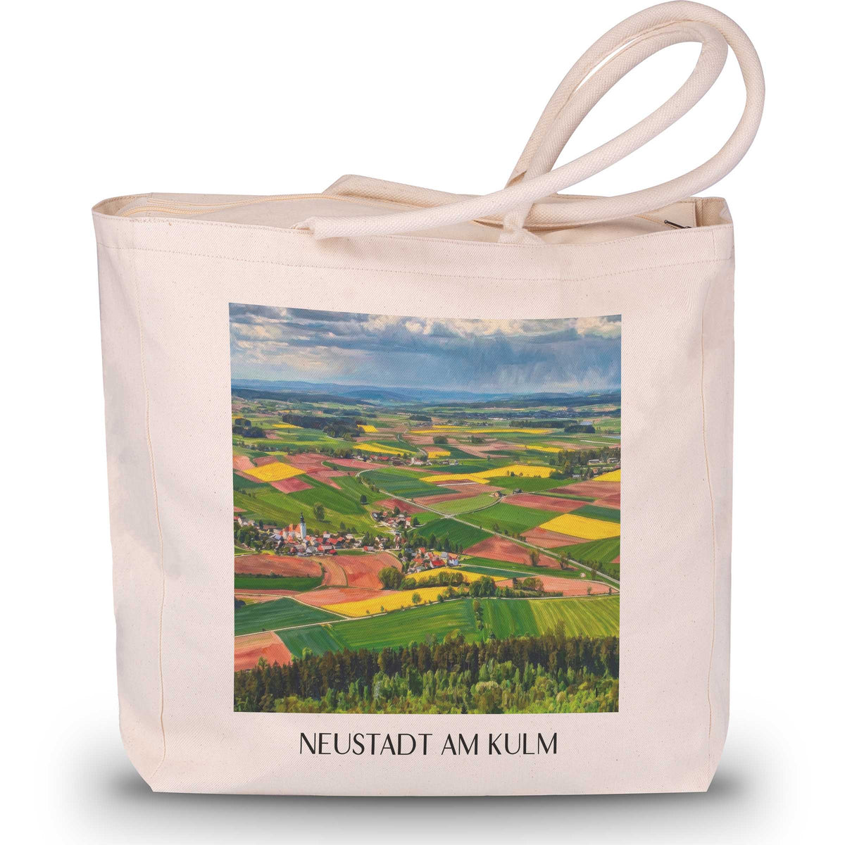 neustadt-am-kulm-oberpfälzer-hügelland-deutschland-einkaufstasche-oil-painting-oelgemaelde