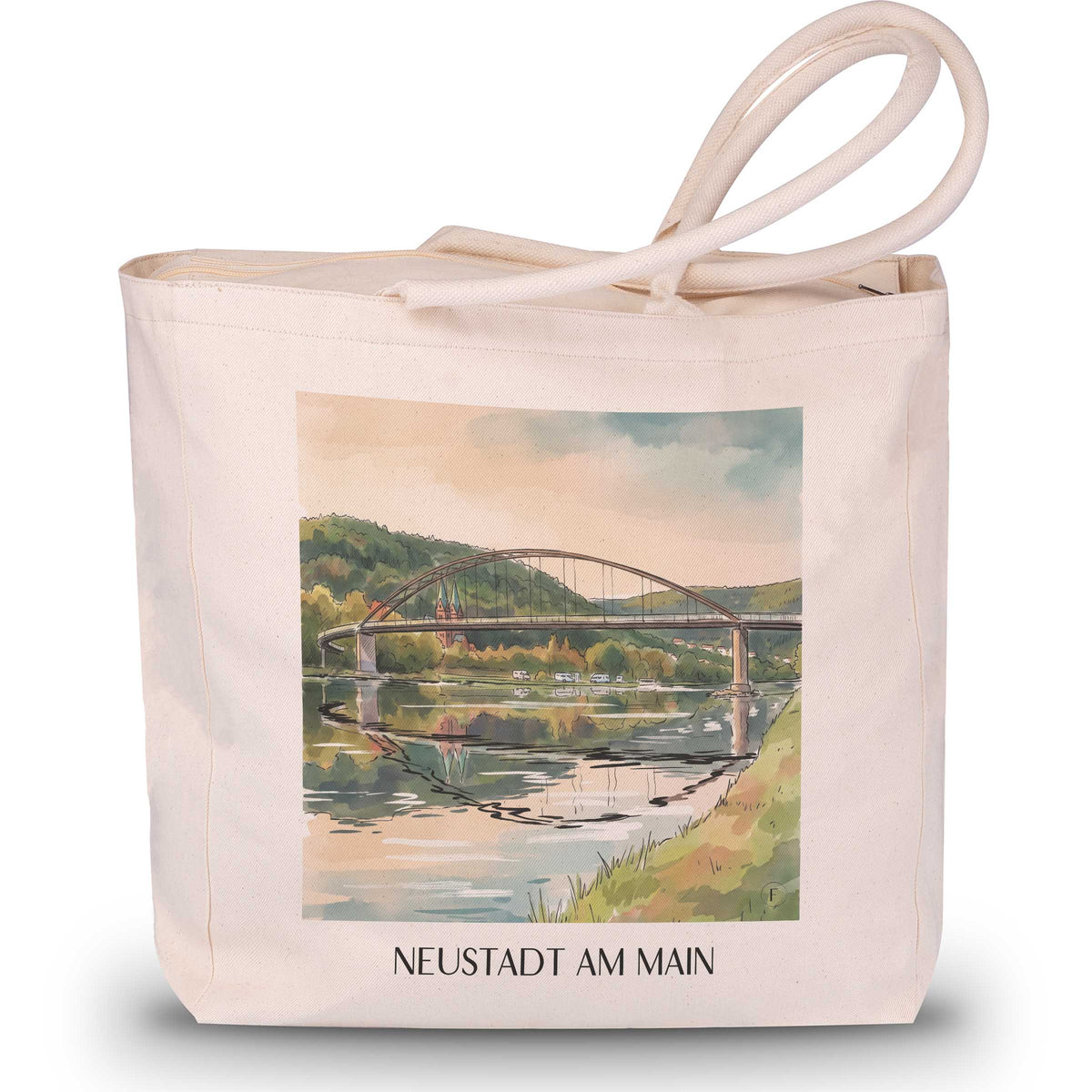 neustadt-am-main-spessart-deutschland-einkaufstasche-aquarell