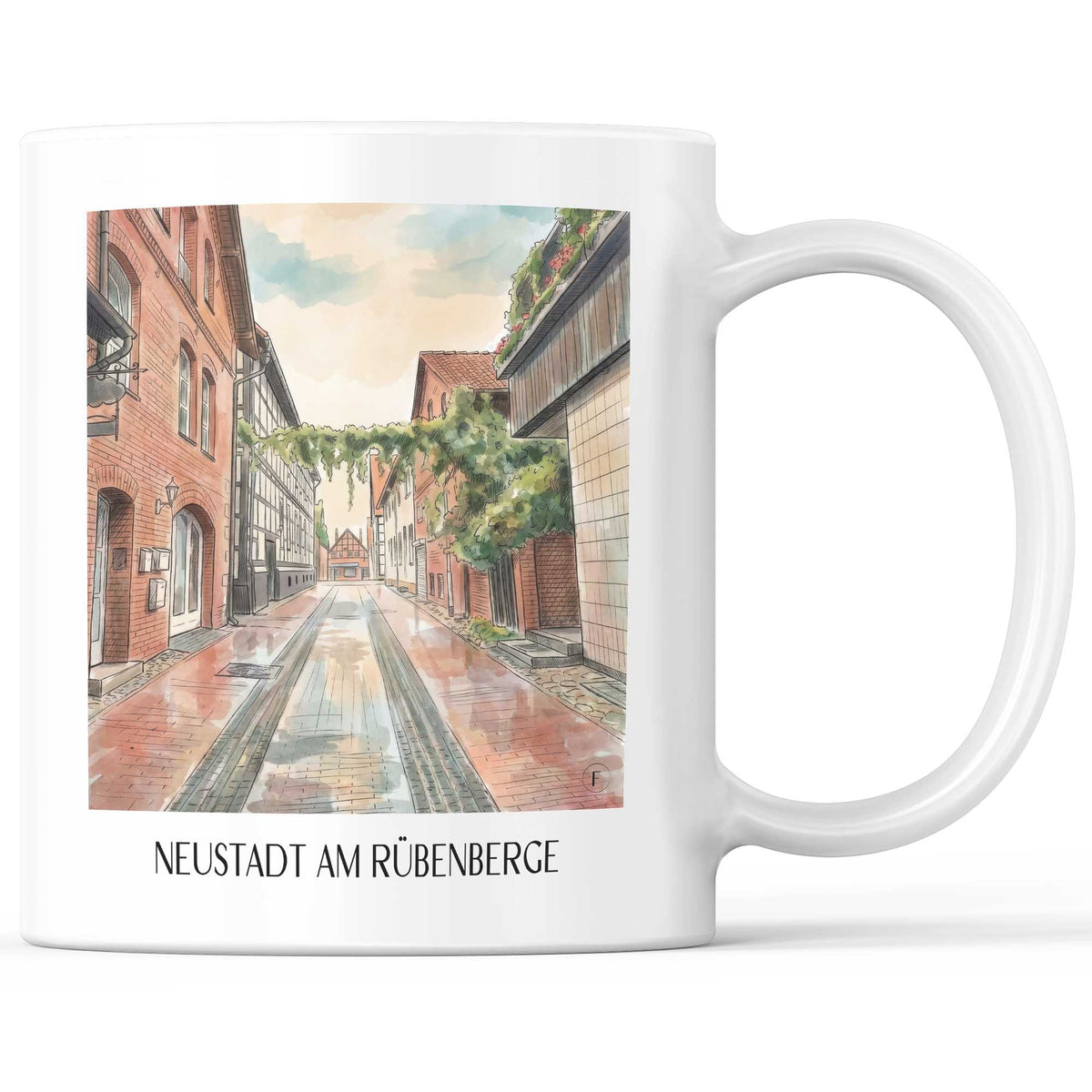 Neustadt am Rübenberge Kaffeebecher - Niedersachsen - Deutschland Becher - Kaffeetasse im Aquarell Stil - favplace