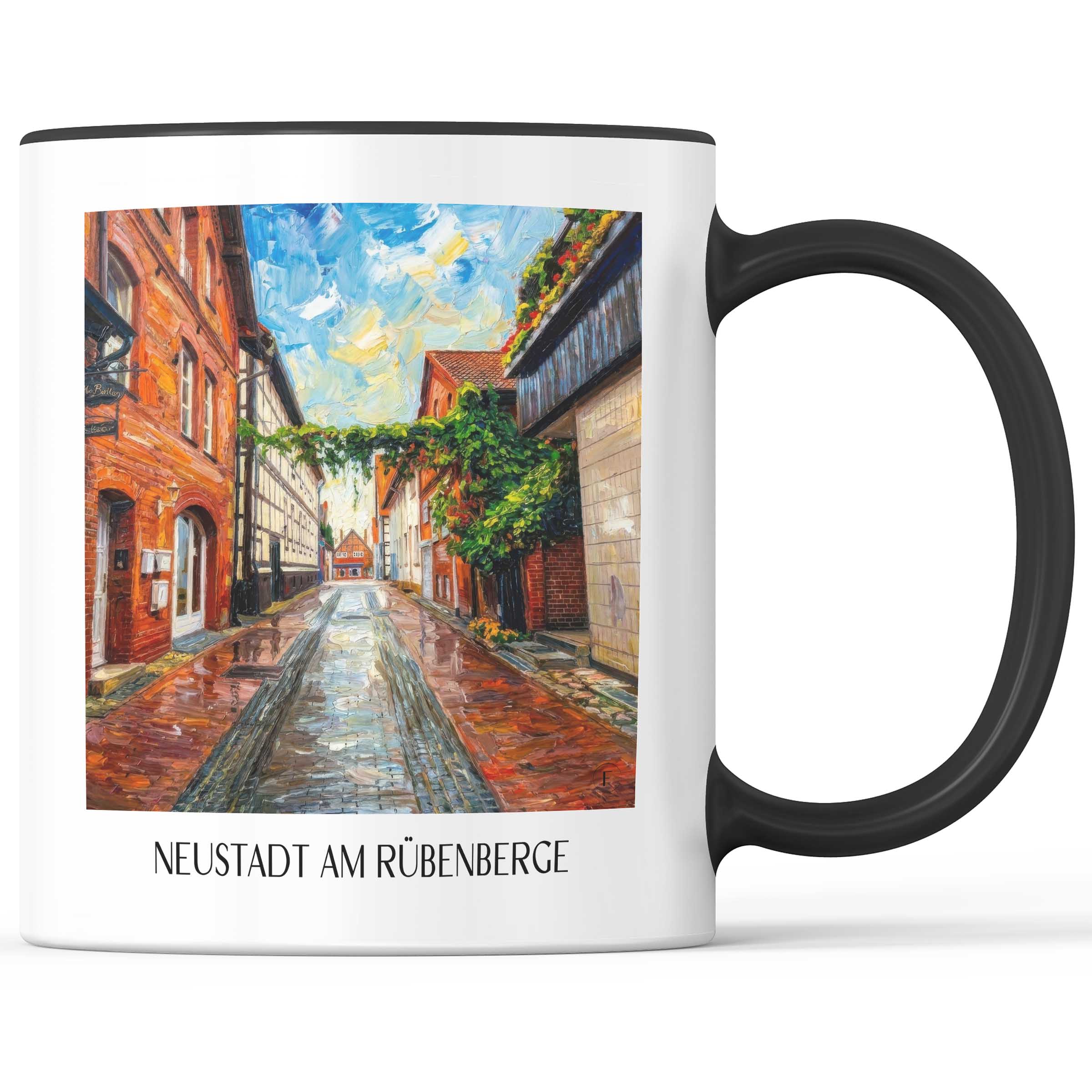 Neustadt am Rübenberge Kaffeebecher - Niedersachsen - Deutschland Becher - Kaffeetasse im Ölgemälde Stil - favplace