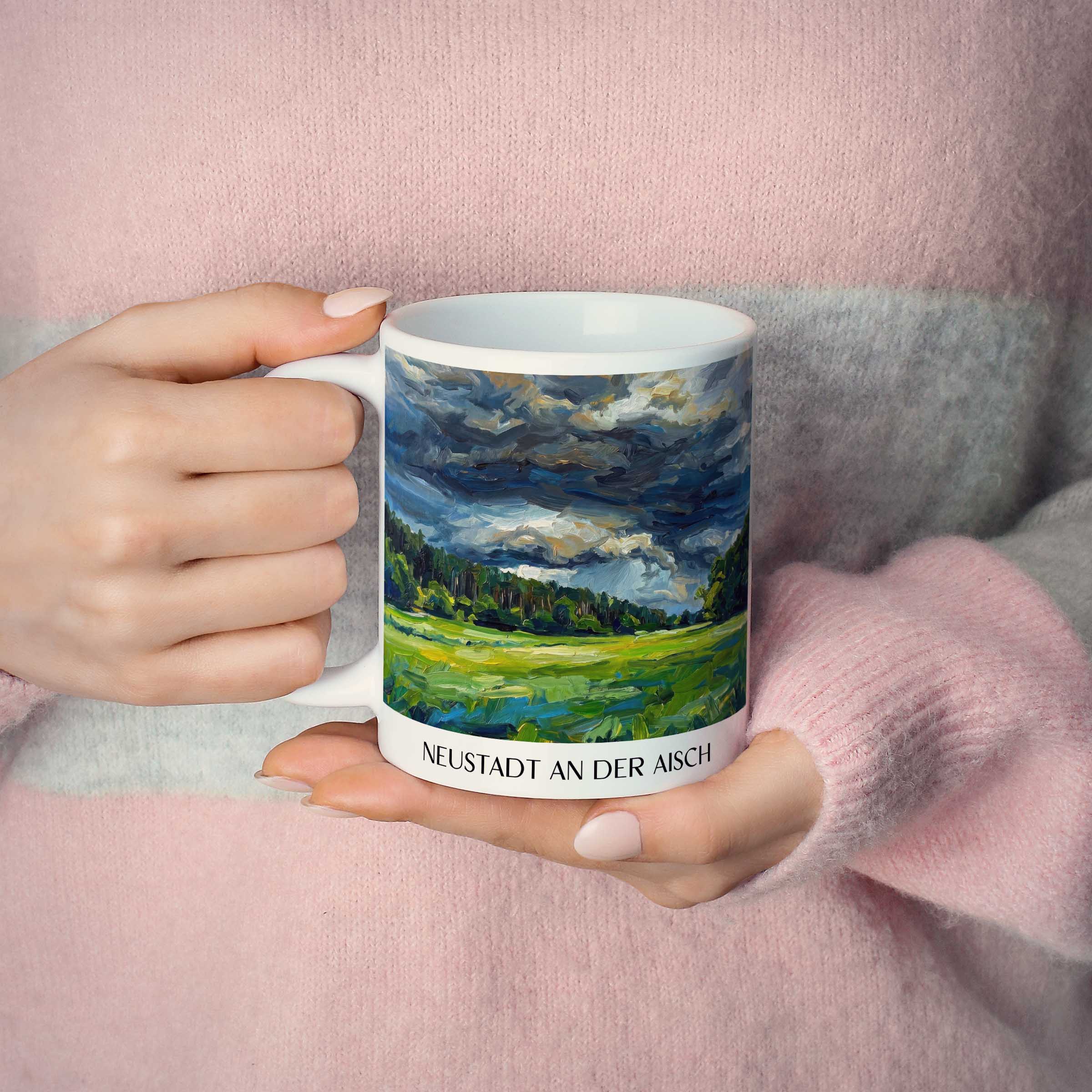 neustadt-an-der-aisch-mittelfranken-deutschland-kaffeebecher-oil-painting-oelgemaelde