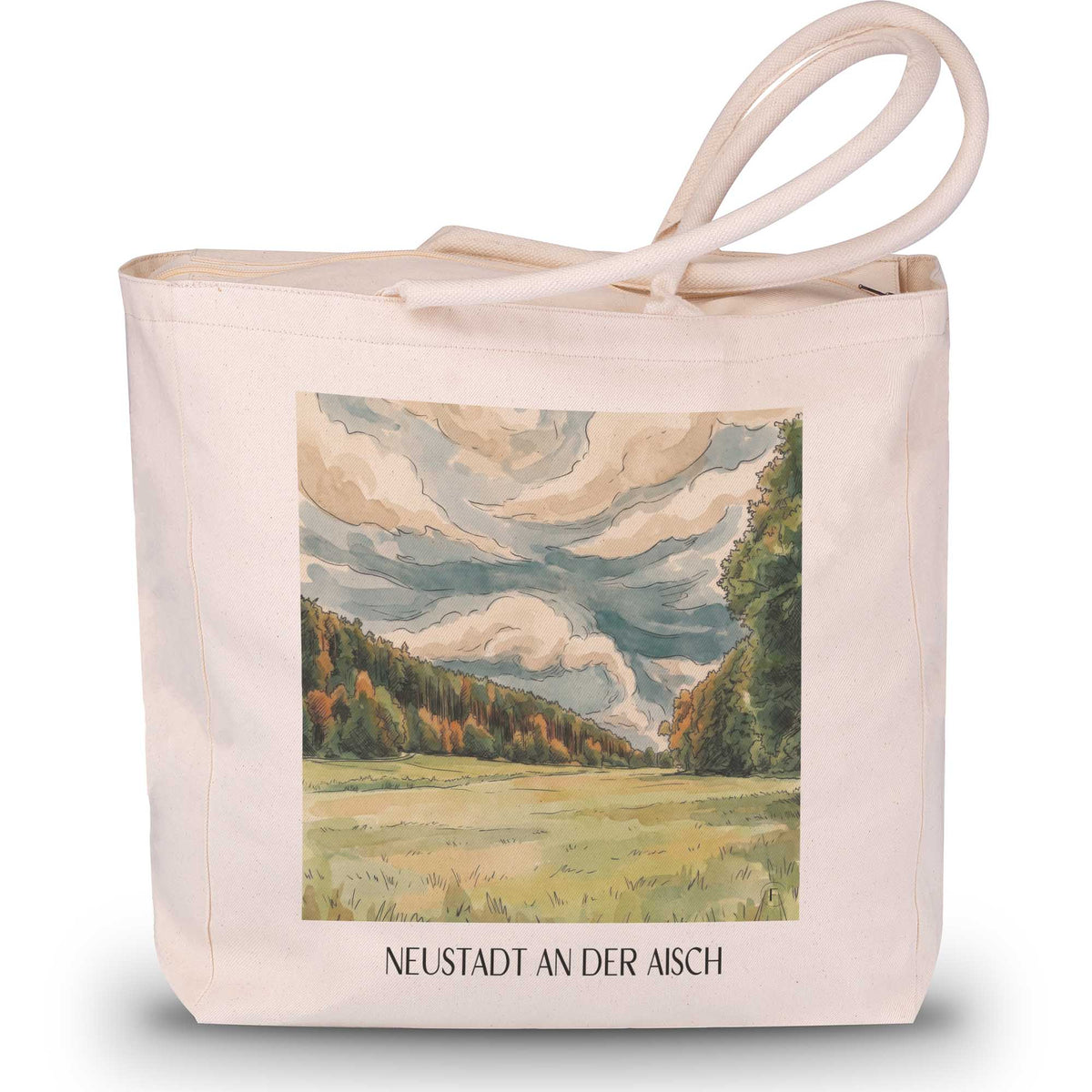 neustadt-an-der-aisch-mittelfranken-deutschland-einkaufstasche-aquarell