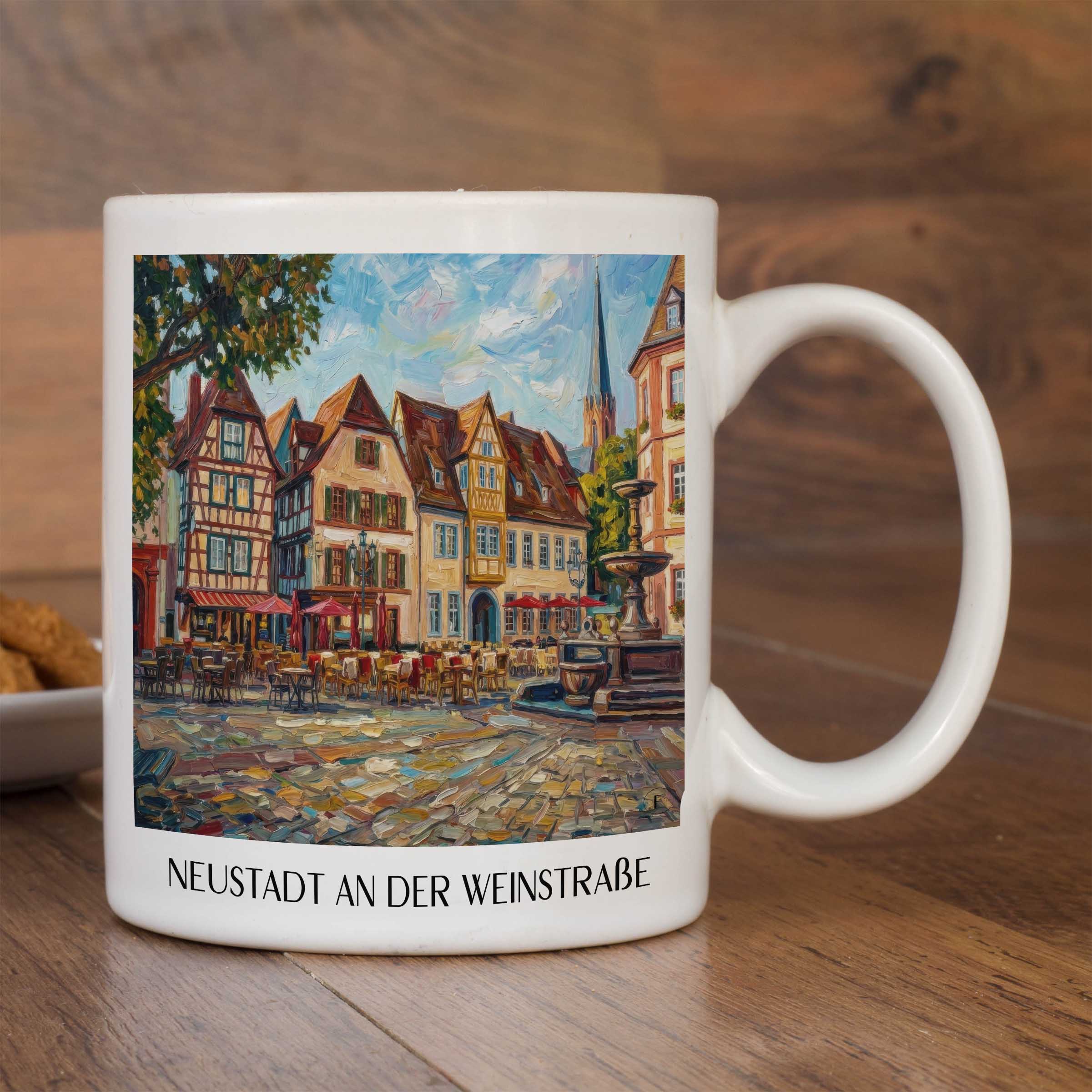 neustadt-an-der-weinstraße-rheinland-pfalz-deutschland-kaffeebecher-oil-painting-oelgemaelde