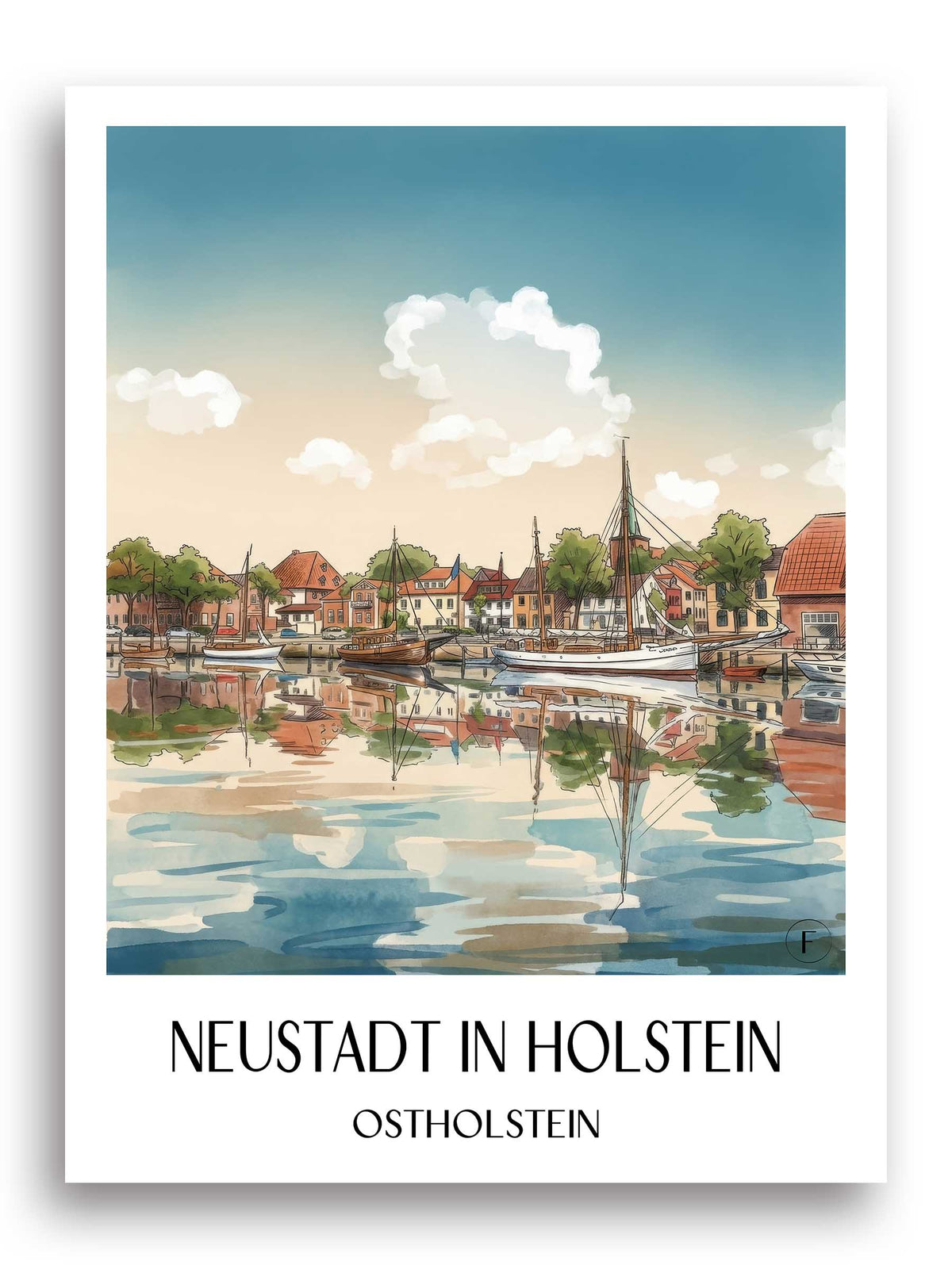 neustadt-in-holstein-ostholstein-deutschland-poster-aquarell