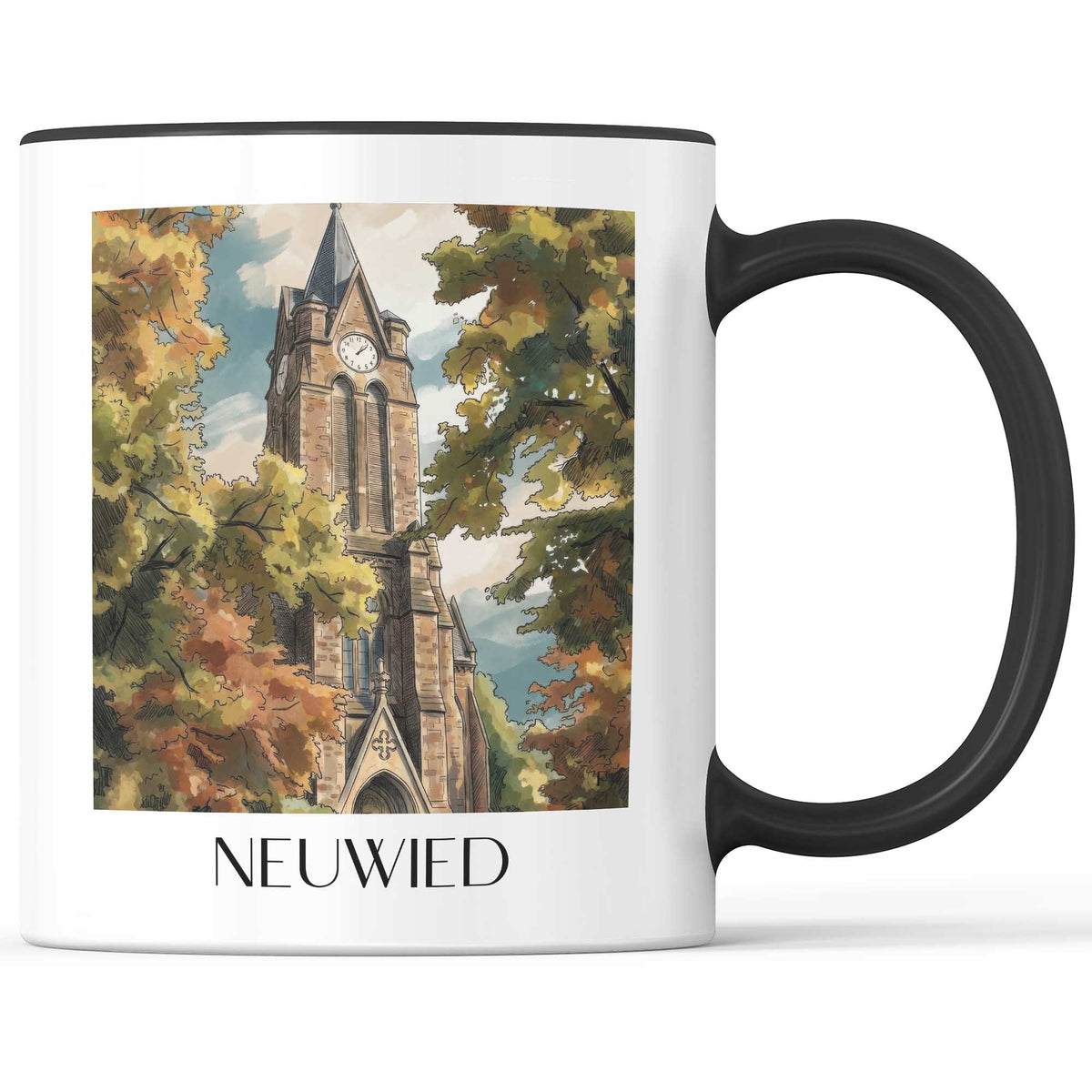 neuwied-mittelrhein-deutschland-kaffeebecher-aquarell