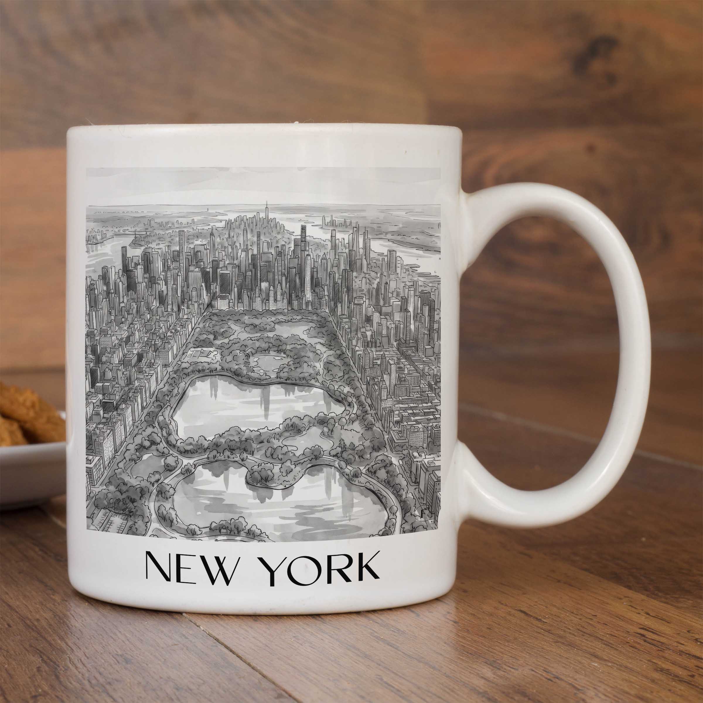 new-york-usa-usa-kaffeebecher-aquarell-schwarz-weiss