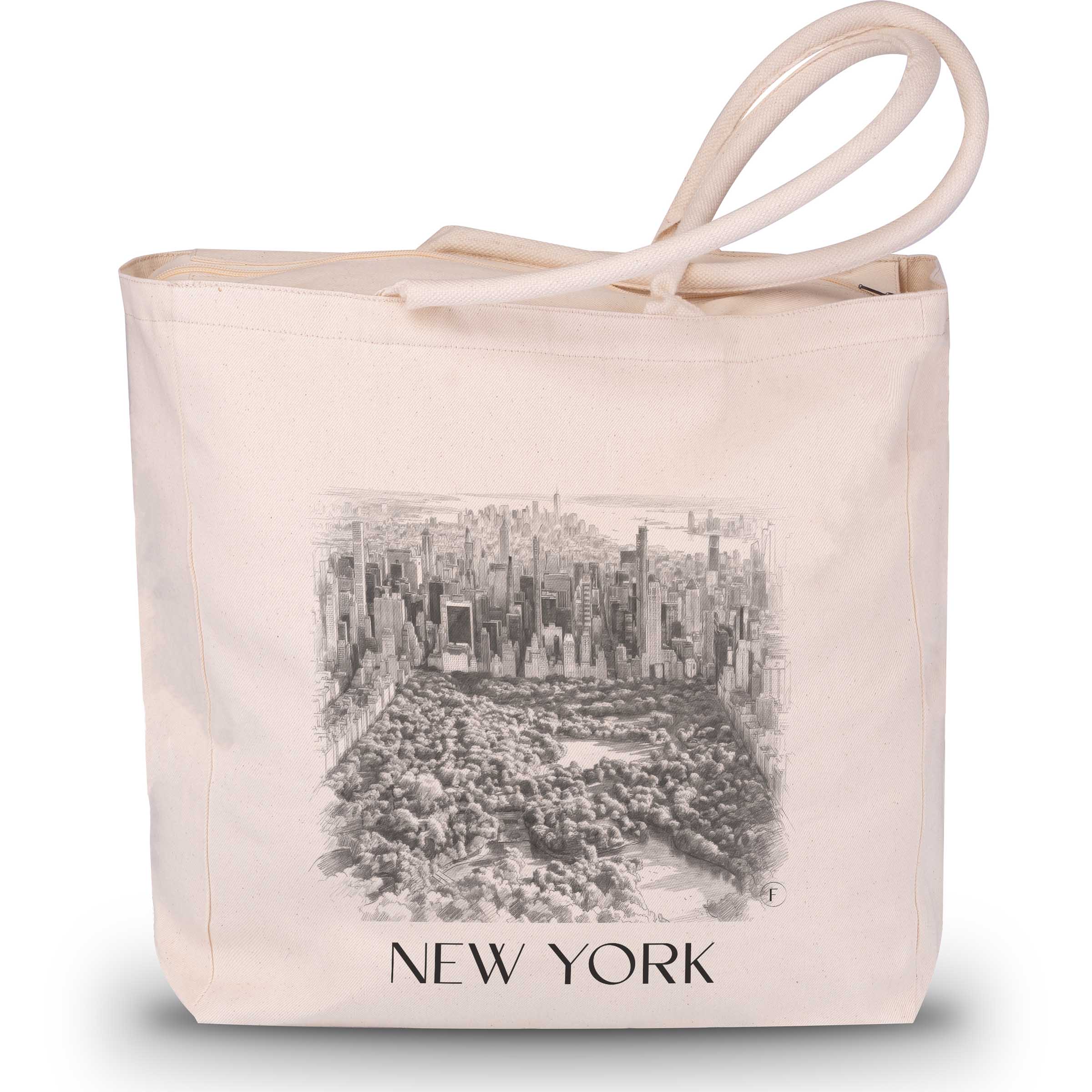 new-york-usa-usa-einkaufstasche-bleistift-zeichnung-drawing