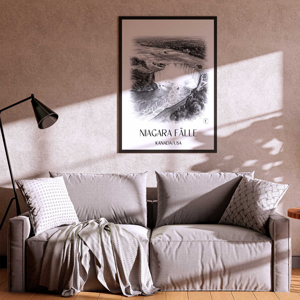 niagara-fälle-kanada/usa-poster-bleistift-zeichnung-drawing