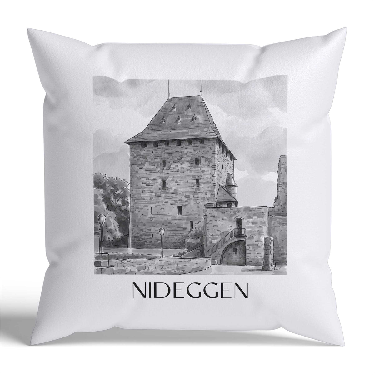nideggen-eifel-deutschland-kissenbezug-aquarell-schwarz-weiss