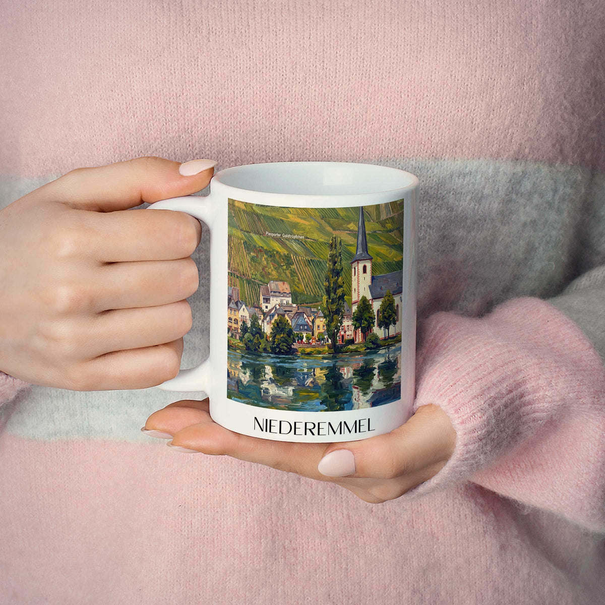 niederemmel-moseltal-deutschland-kaffeebecher-oil-painting-oelgemaelde