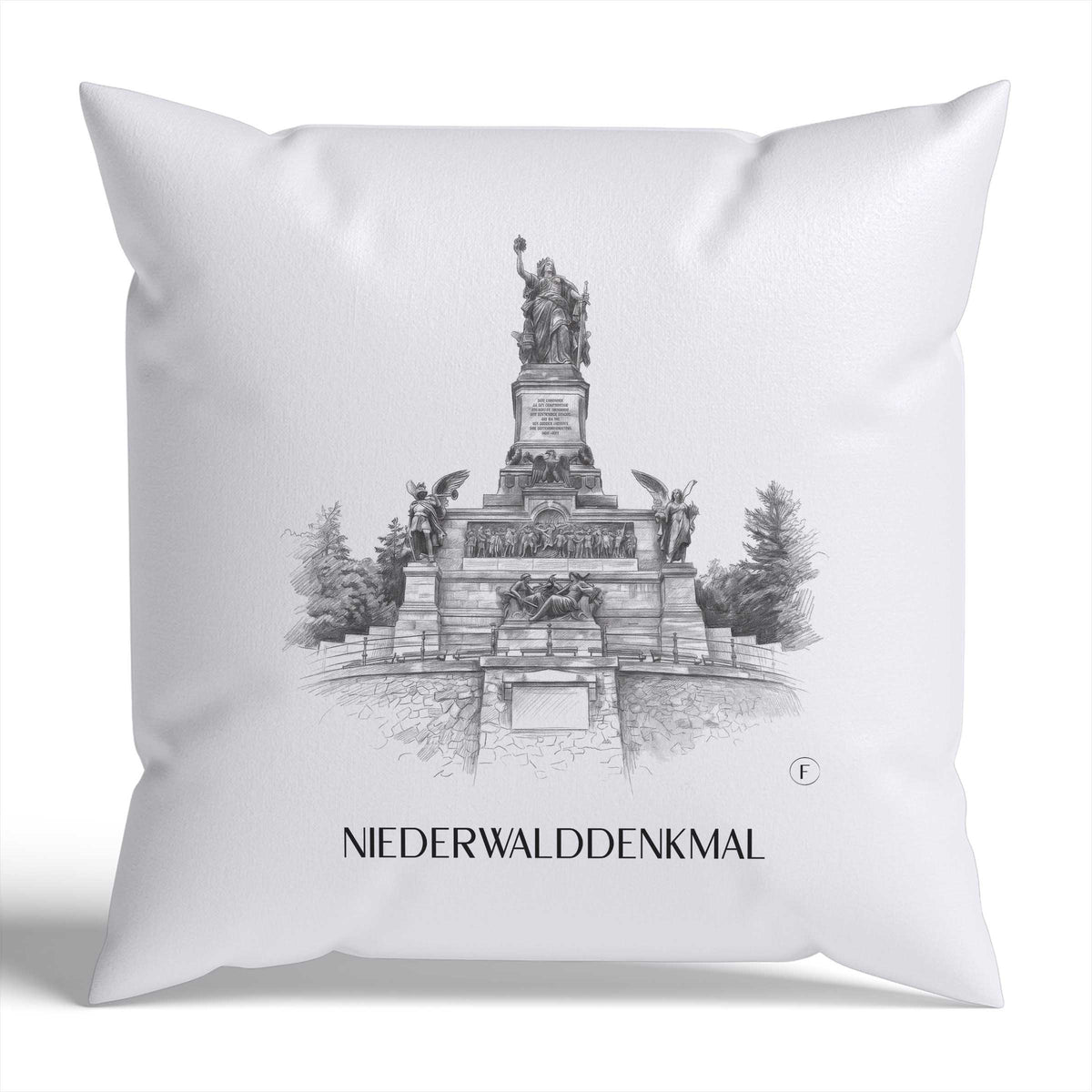 niederwalddenkmal-rheingau-deutschland-kissenbezug-bleistift-zeichnung-drawing